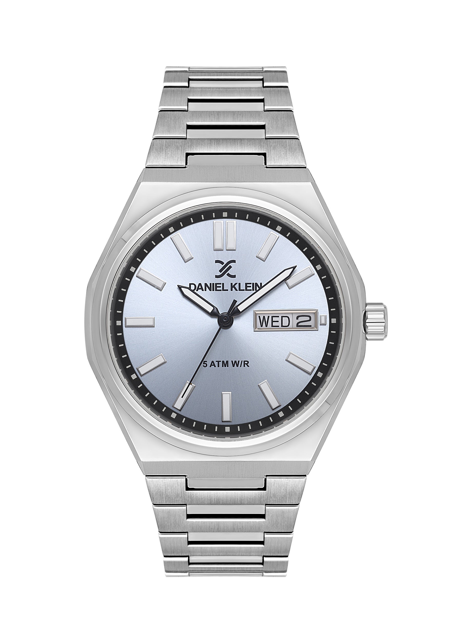 Daniel Klein Blue Dial Silver Strap Men’s Analog Watch DK.1.14150-6