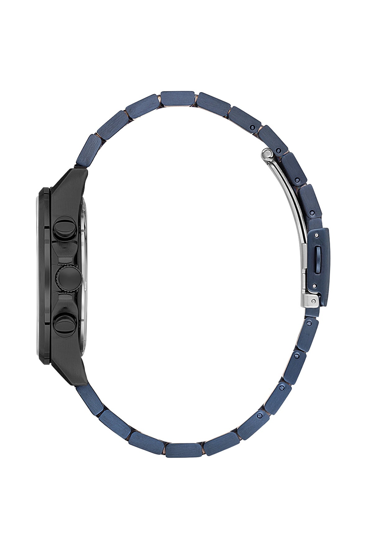 Men Navy Blue Dial Blue Chronograph Analogue Watch
