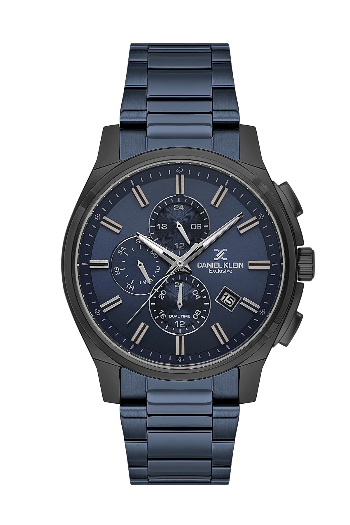 Men Blue Dial Blue Chronograph Analogue Watch
