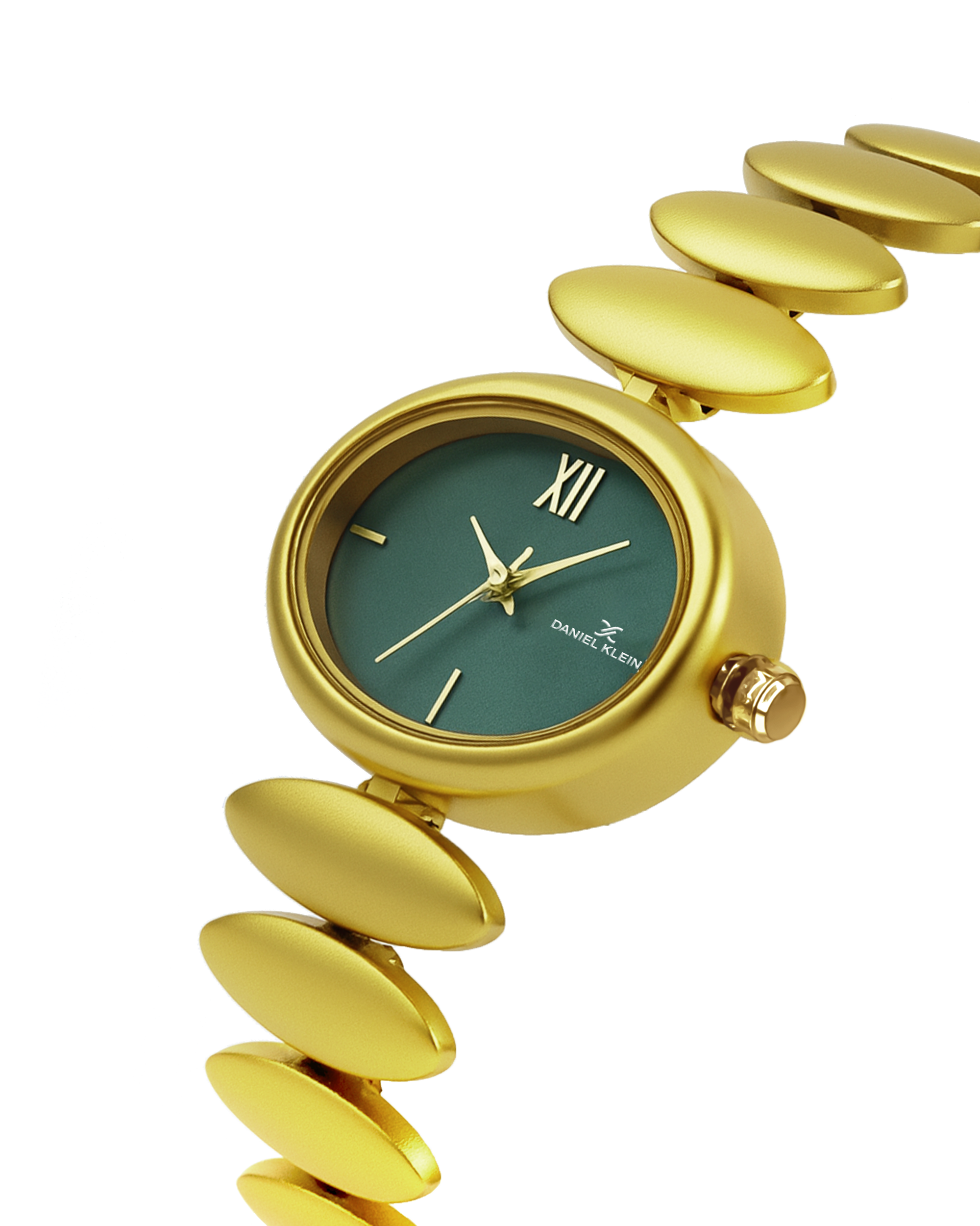 Daniel Klein Women Dial & Stainless Steel Bracelet Style Gold Straps Analogue Watch DK.20.10001-1
