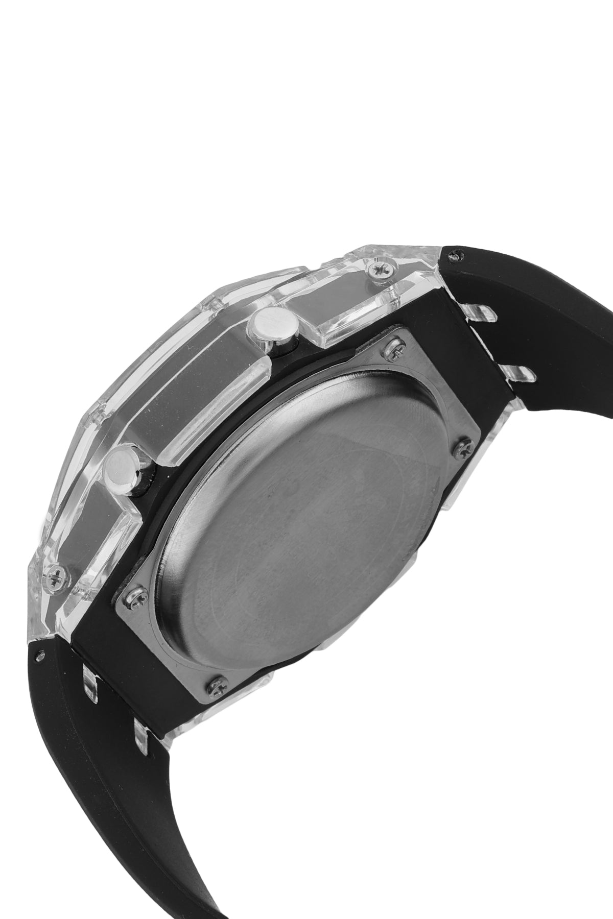 Grey Analog Digital Men Watch with silicone Strap