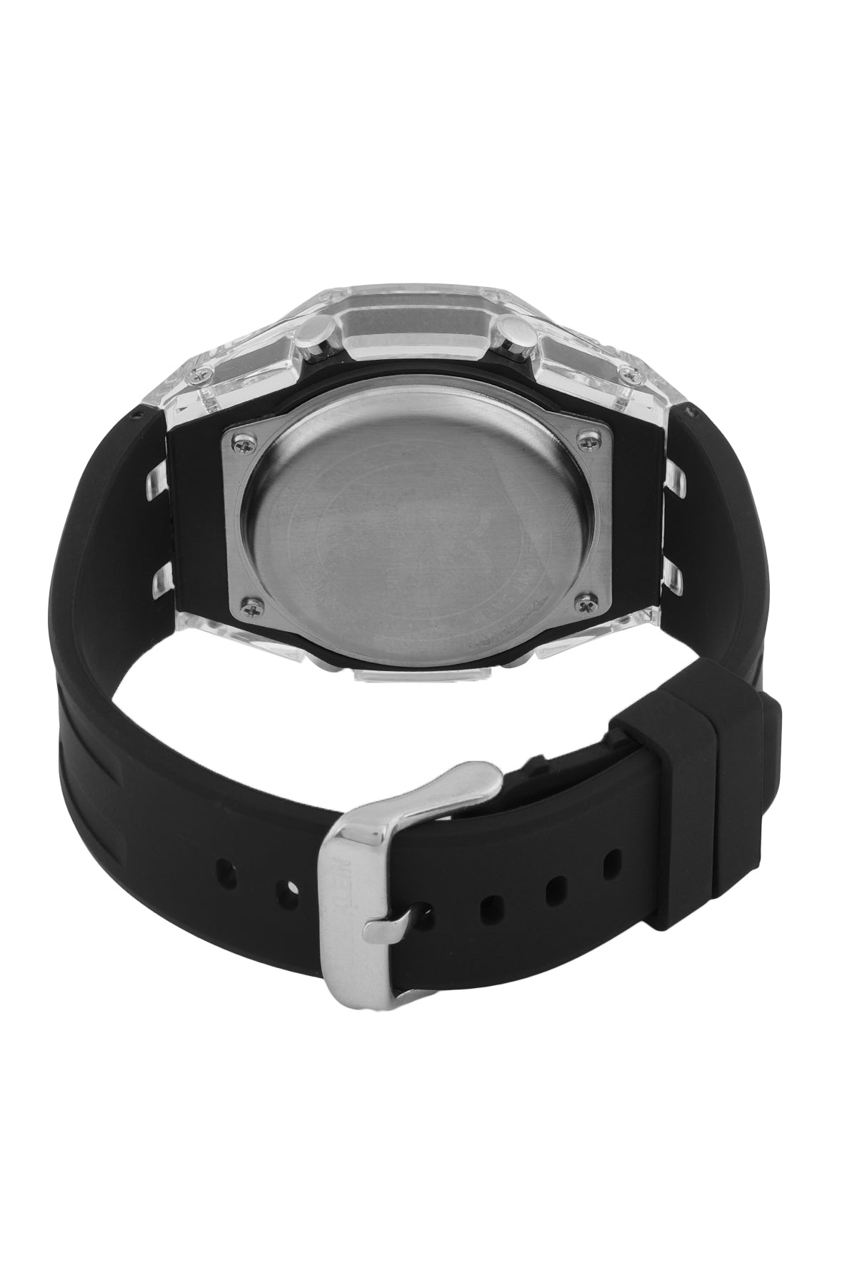 Grey Analog Digital Men Watch with silicone Strap