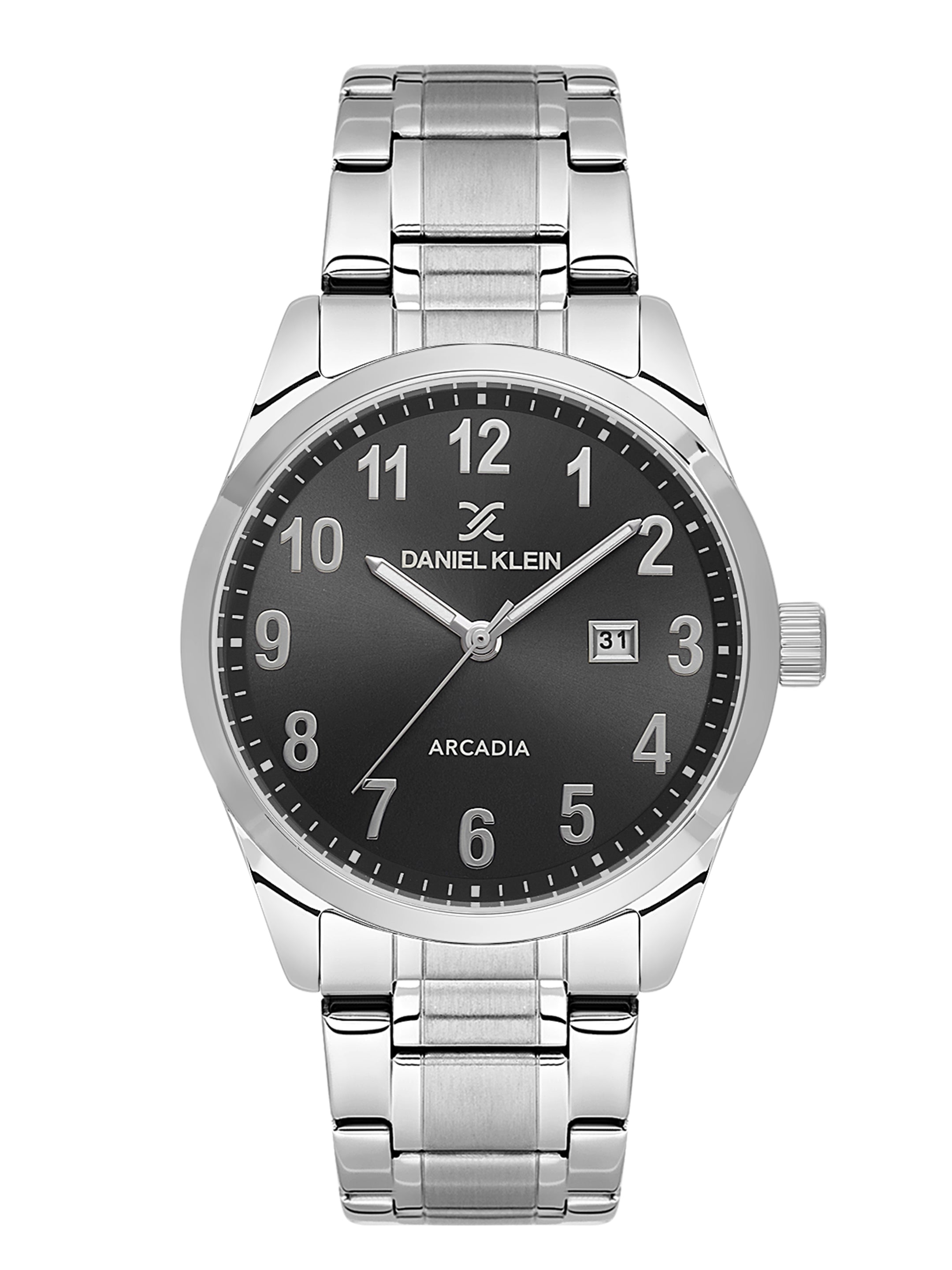 Daniel Klein Arcadia Men’s Gun Black Stainless Steel Watch DK.6.14083-2