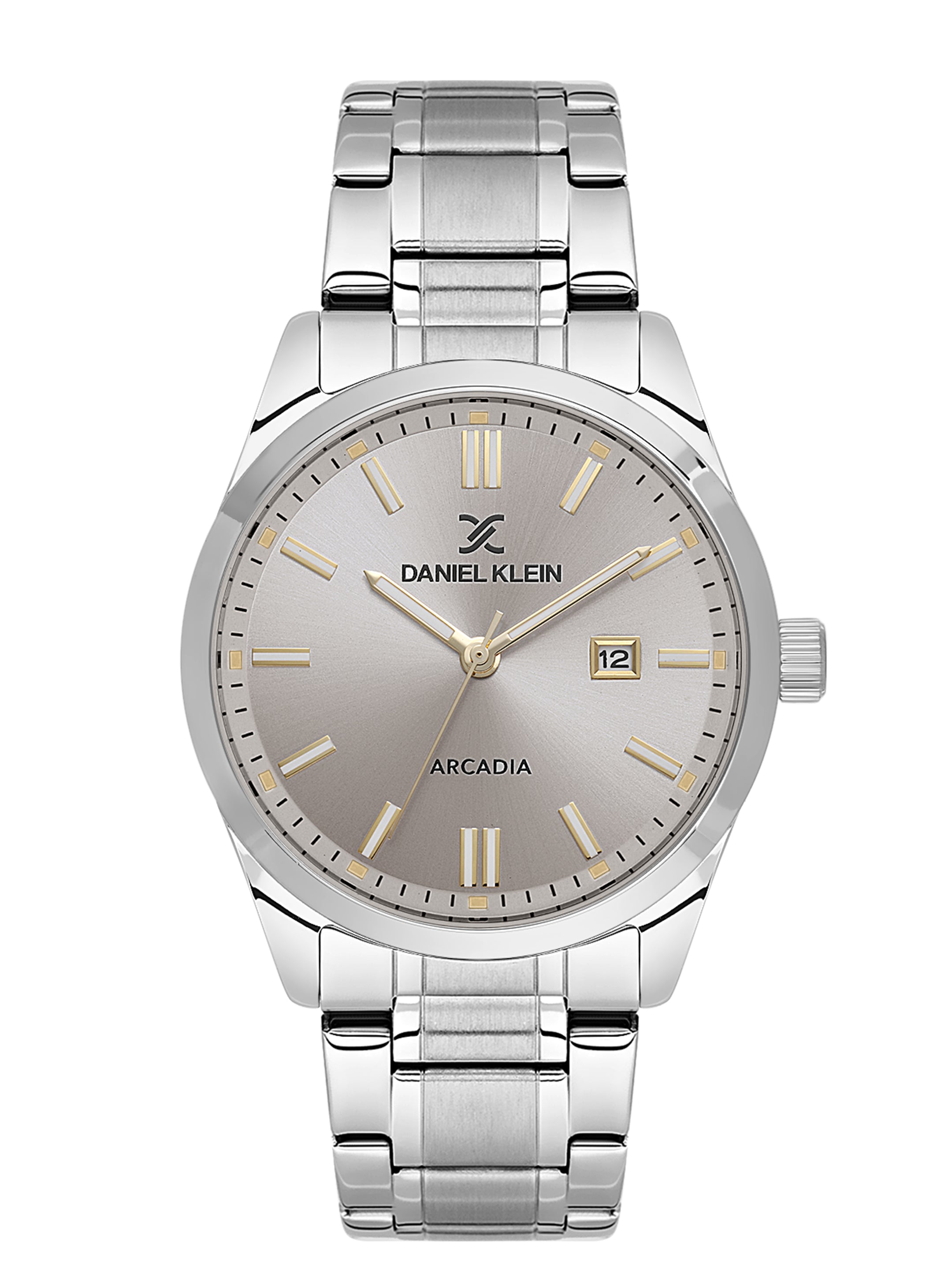 denaliyukiです Daniel Klein Arcadia Men's Grey Dial Steel Strap Watch DK.6.14085-6