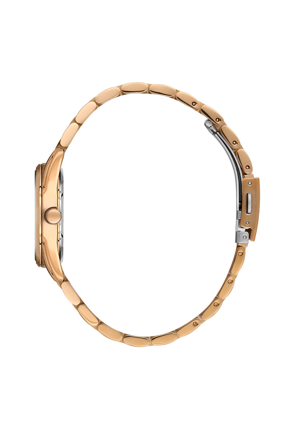 Daniel Klein Women’s Analog Watch – Silver Dial, IP Pink Rose Gold Strap DK.6.14133-5