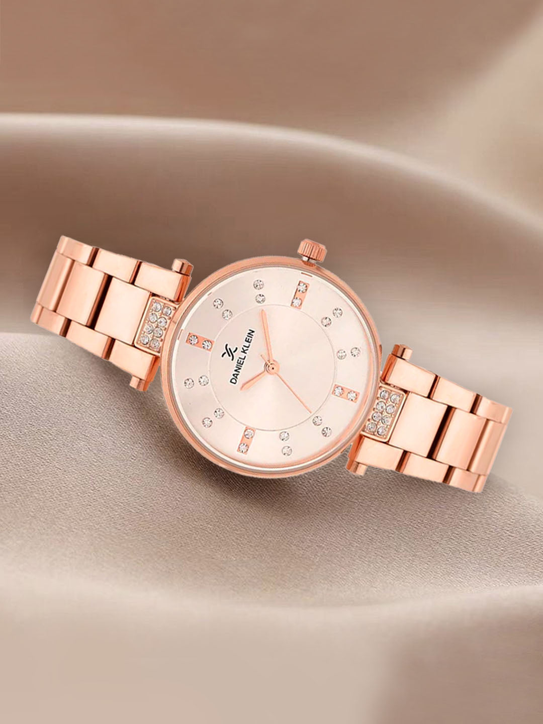 Daniel Klein Premium Women Rose Gold Dial Watch