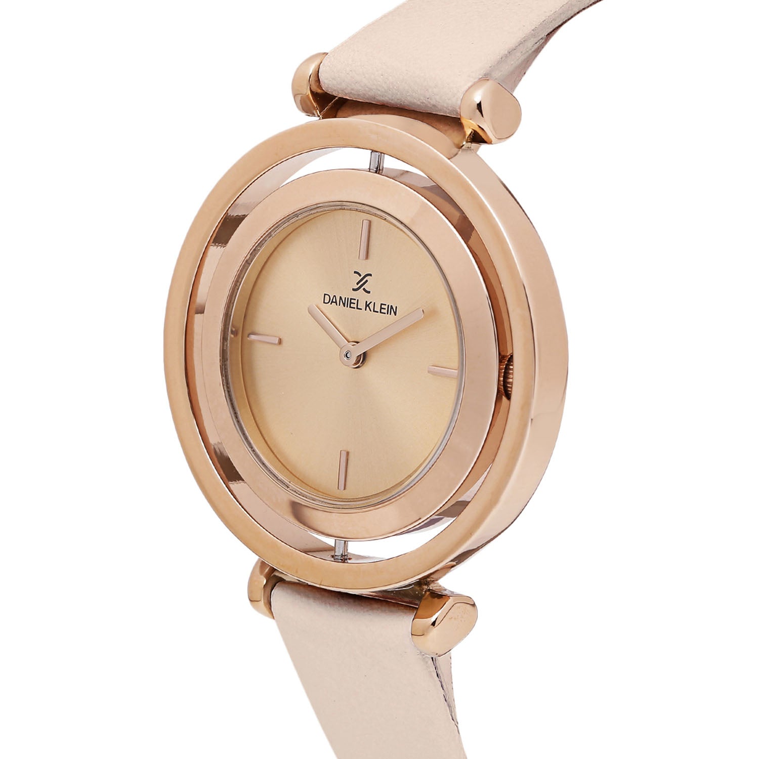 Daniel Klein Trendy Rose Gold Dial Watch