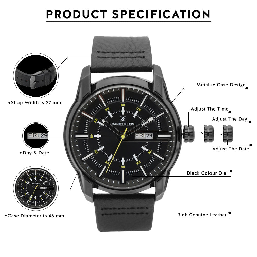 Daniel Klein Premium Men Black Dial Watch