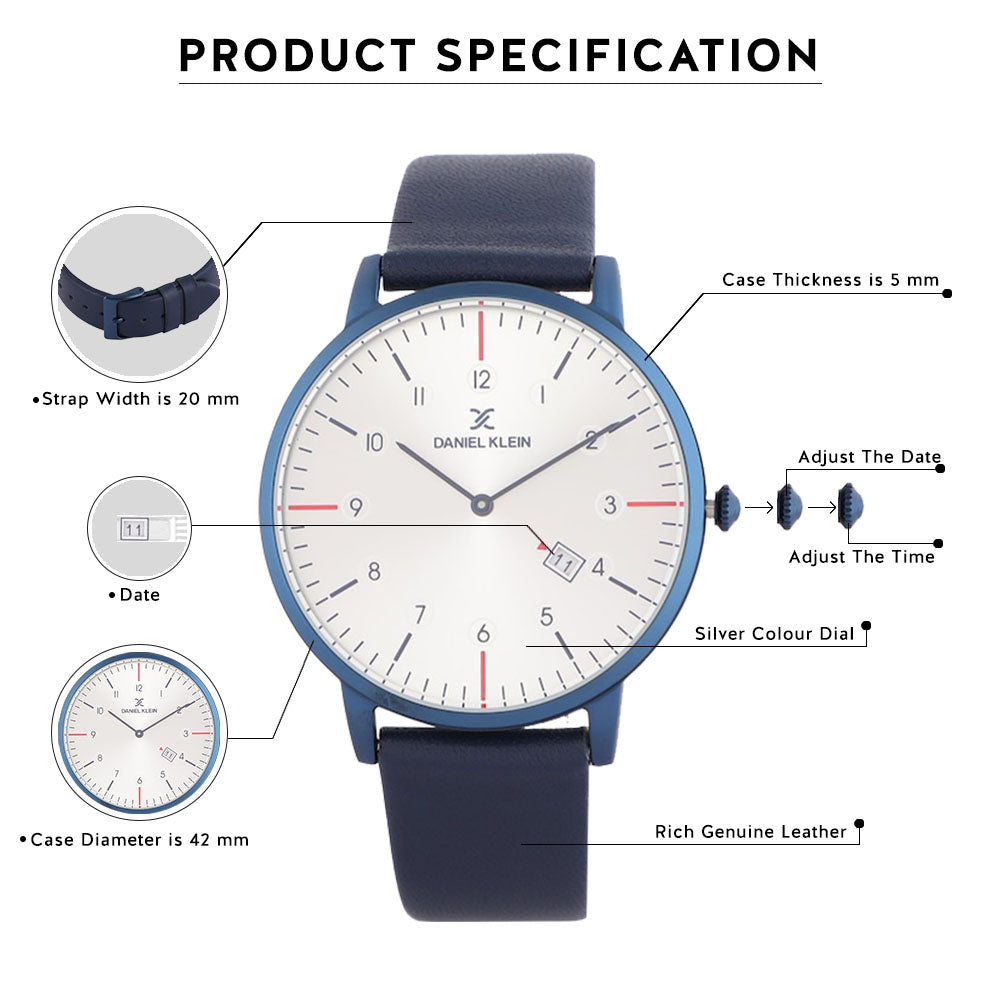 Daniel Klein Premium Men Silver Dial Watch