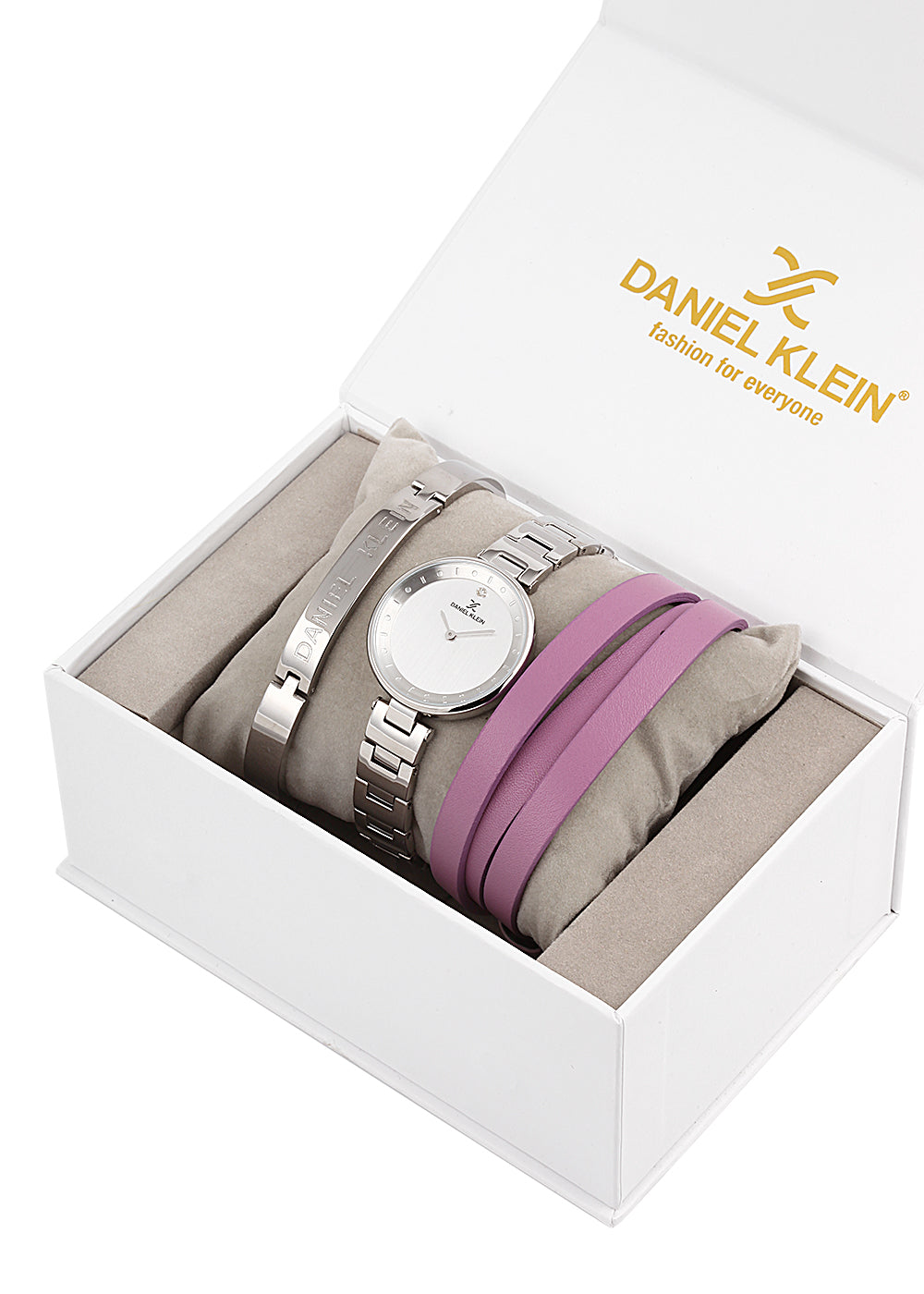 Daniel Klein Gift Set Silver Dial Watch