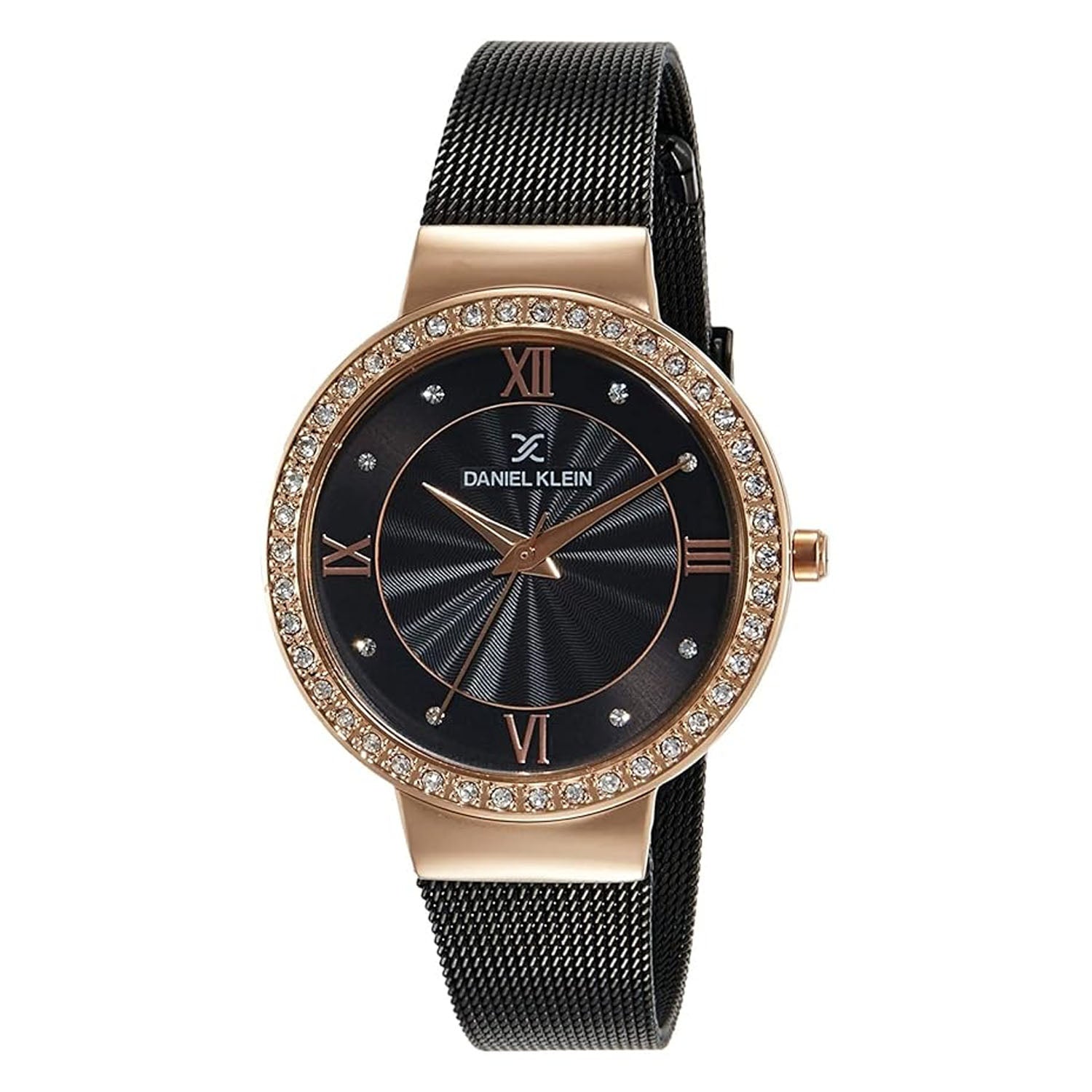 Daniel Klein Premium Women Gun Black Dial Watch