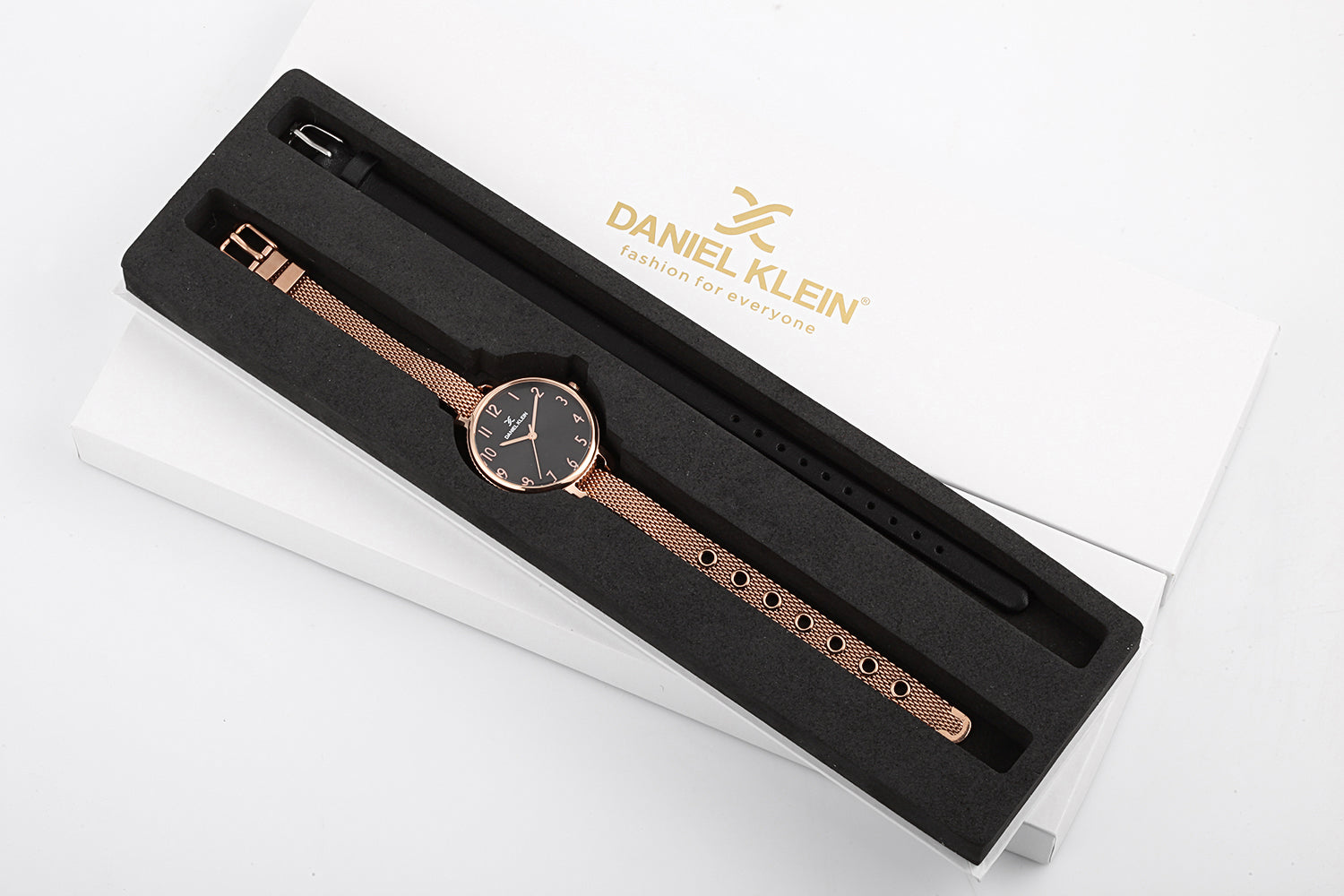 Daniel Klein Gift Set Gun Black Dial Watch