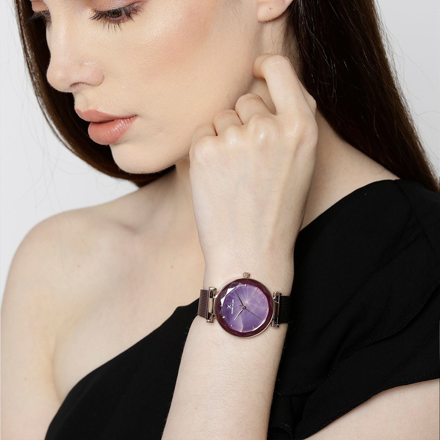 Daniel Klein Premium Women Purple Dial Watch