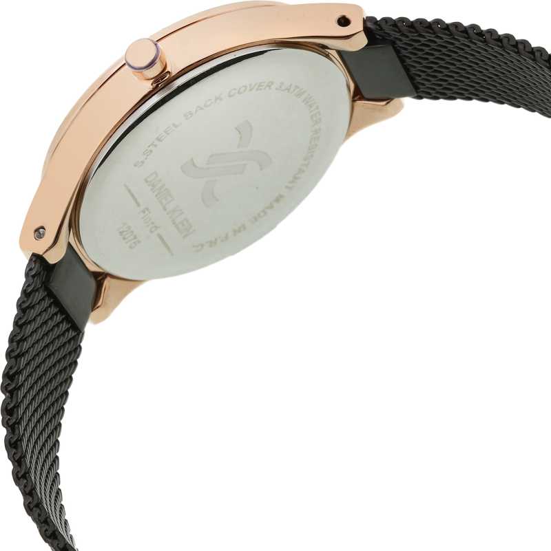 Daniel Klein Fiord Women Black Analogue Watch 12075-7