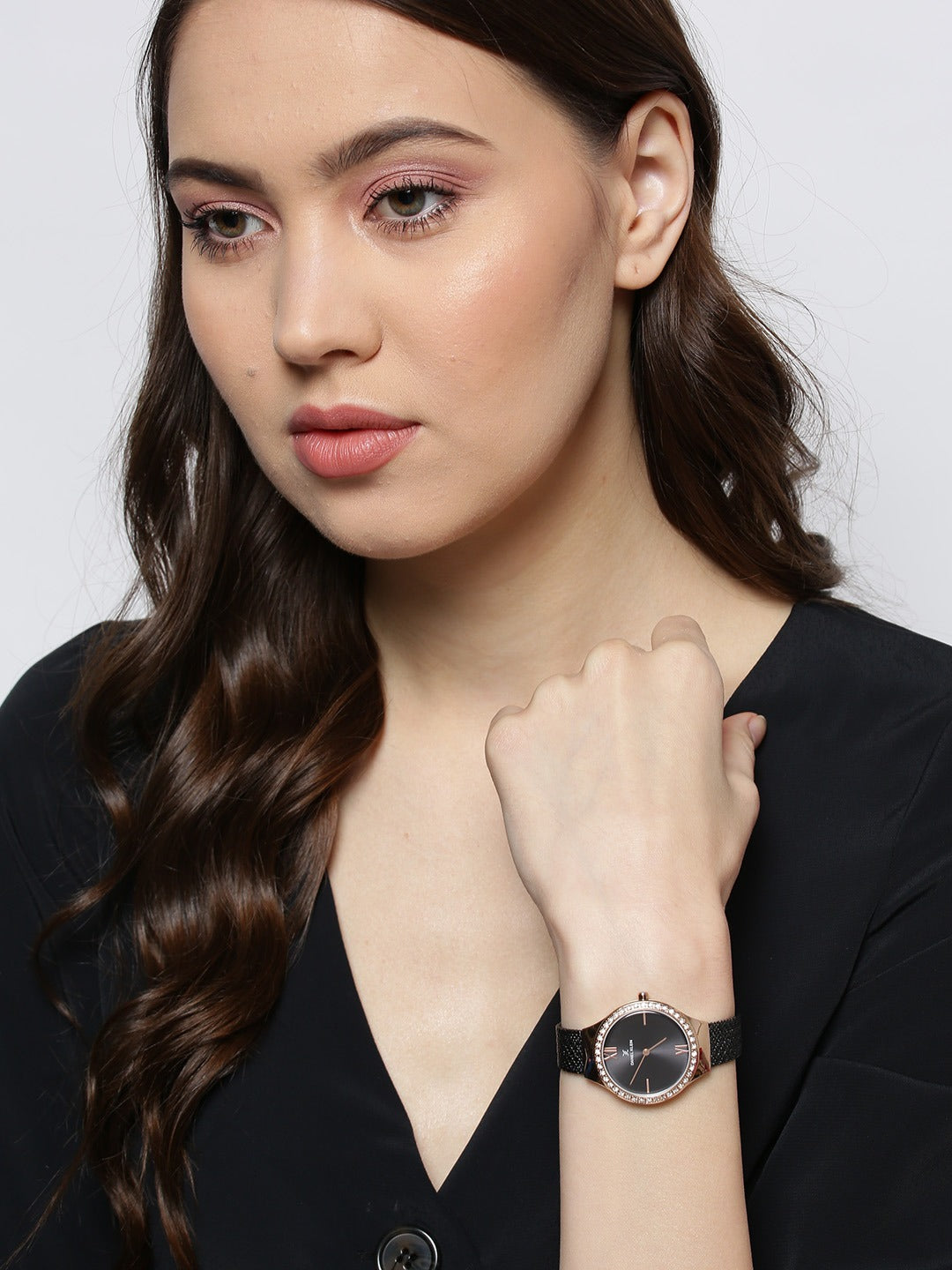 Daniel Klein Fiord Women Black Analogue Watch 12075-7