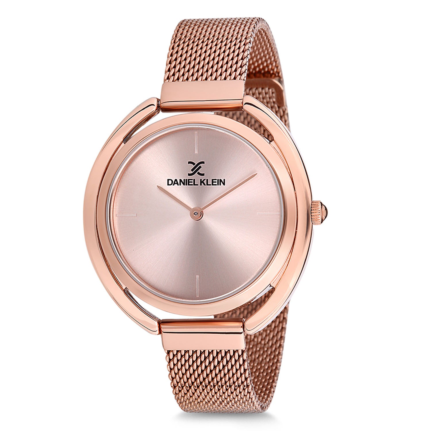 Daniel Klein Trendy Women Rose Gold Dial Watch