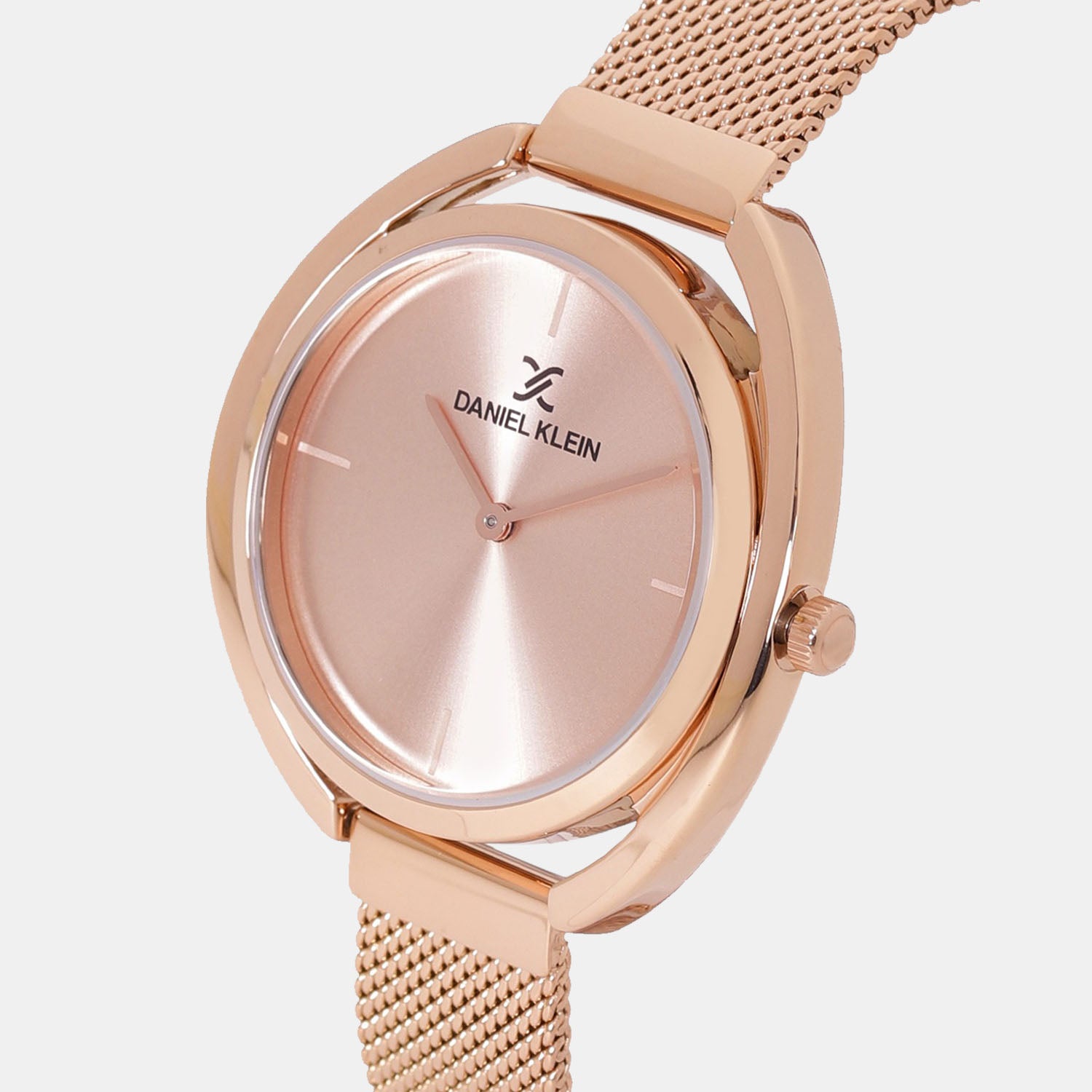 Daniel Klein Trendy Women Rose Gold Dial Watch