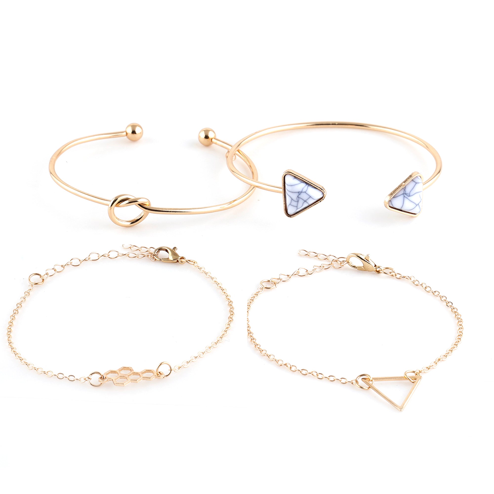 Daniel Klein Blue Dial Analog Gift Set Watch with Bracelet For Women (Pack of 5)
