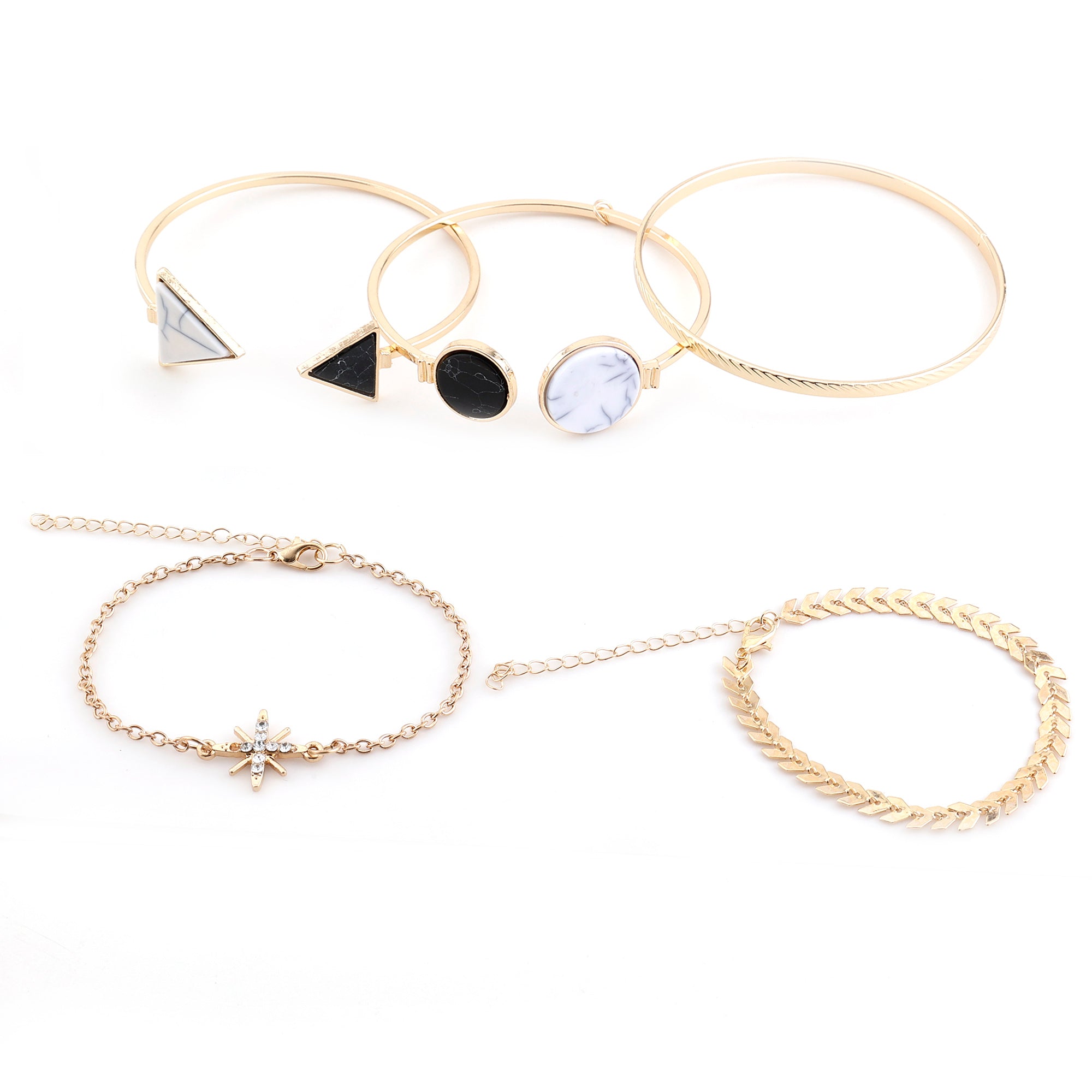 Daniel Klein Blue Dial Analog Gift Set Watch with Bracelet For Women (Pack of 6)