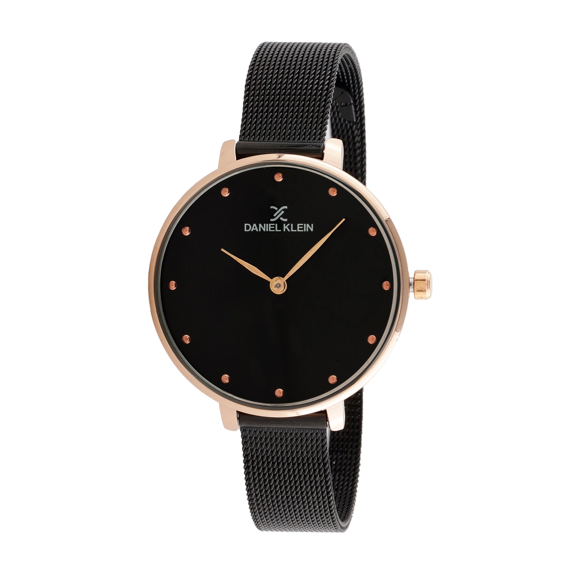 Daniel Klein Black Dial Analog Gift Set Watch with Bracelet For Women (Pack of 2)