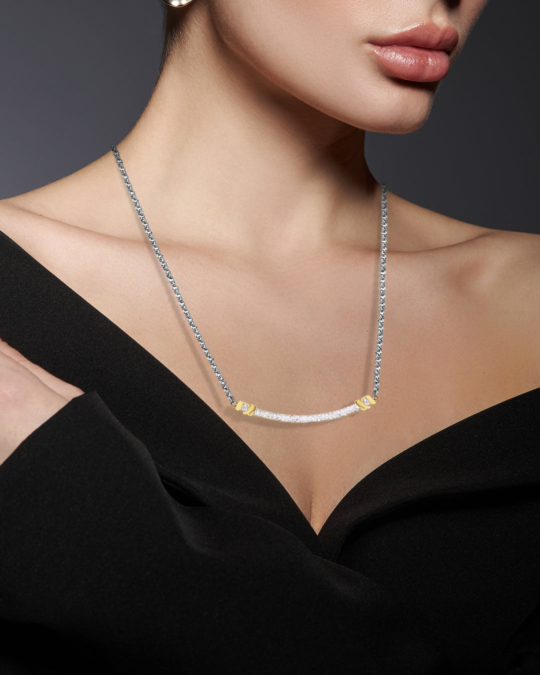 Daniel Klein Silver Color Necklace For Women