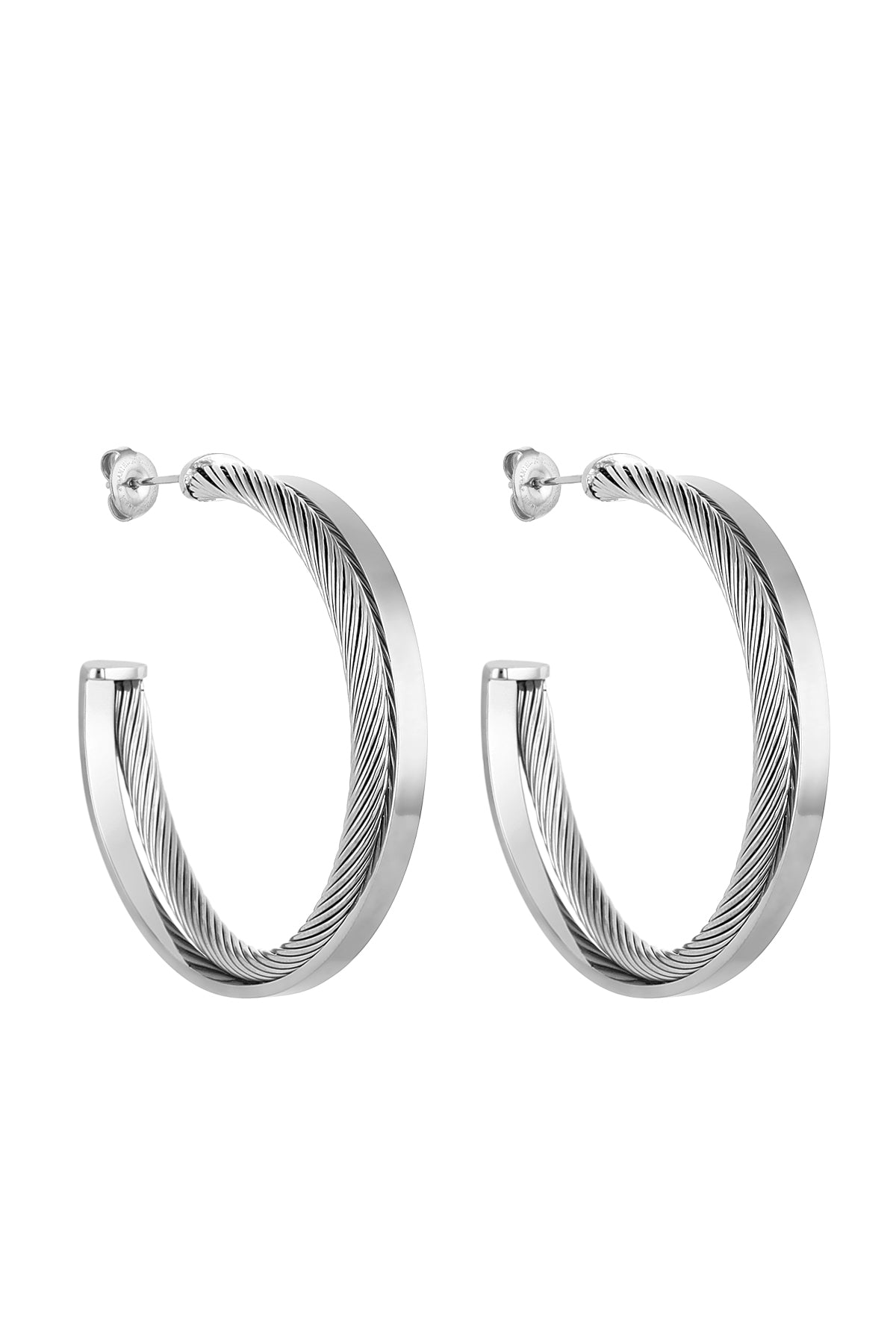 Daniel Klein Silver Color Earring For Women