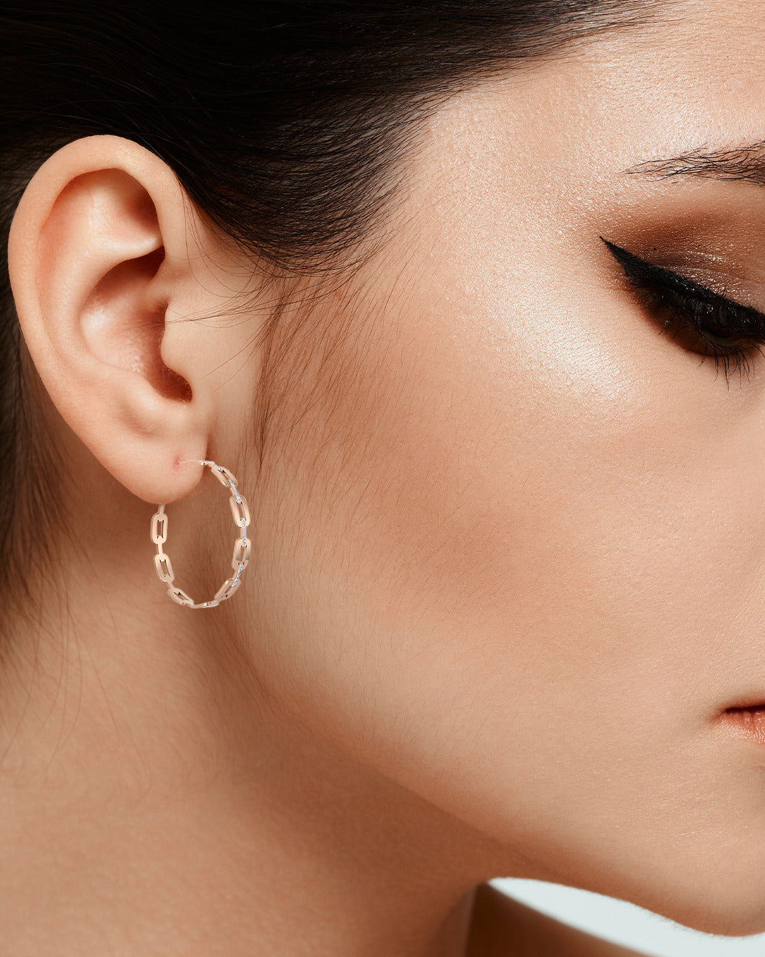Daniel Klein Rose Gold Color Earring For Women
