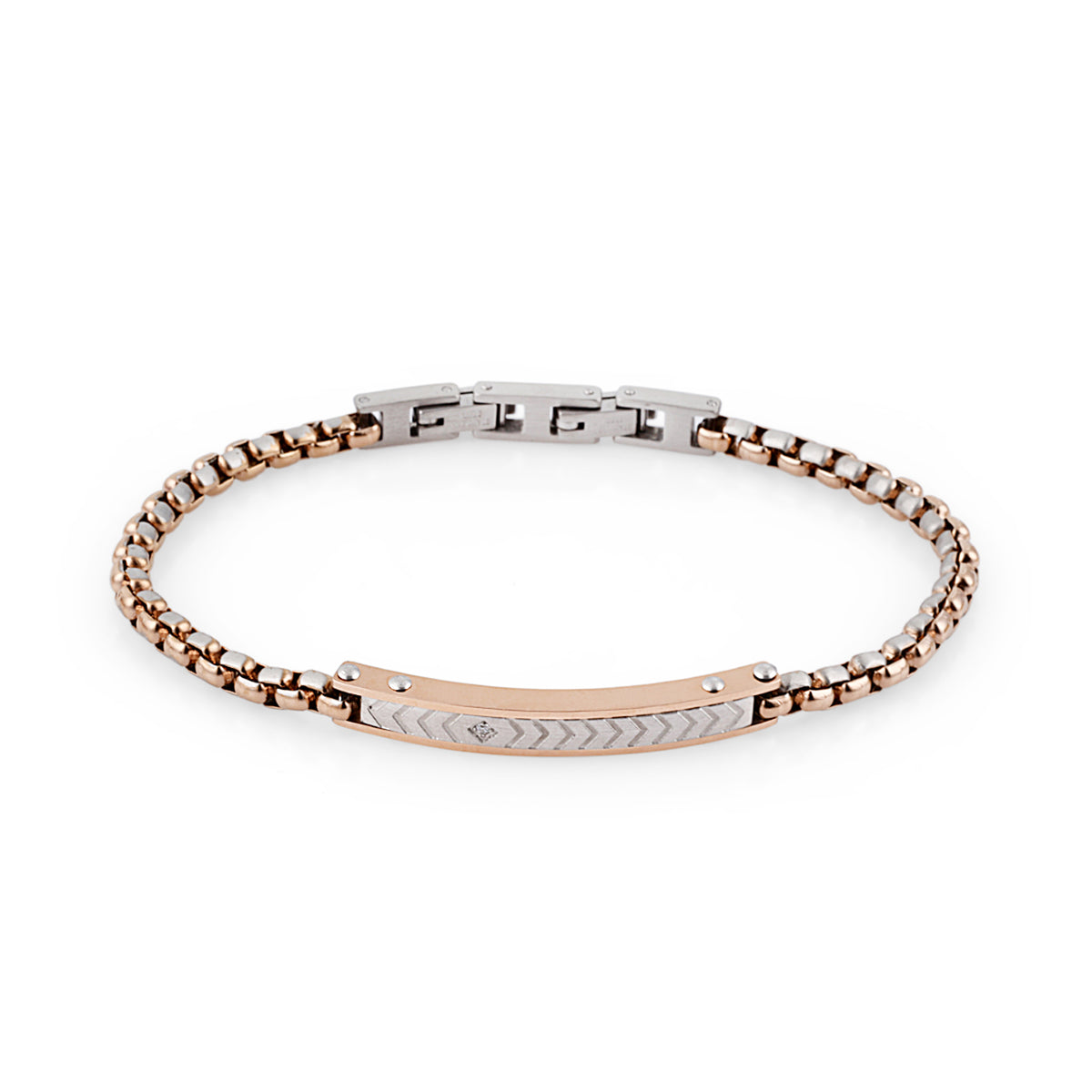 Daniel Klein Rose Gold Color Bracelet For Men
