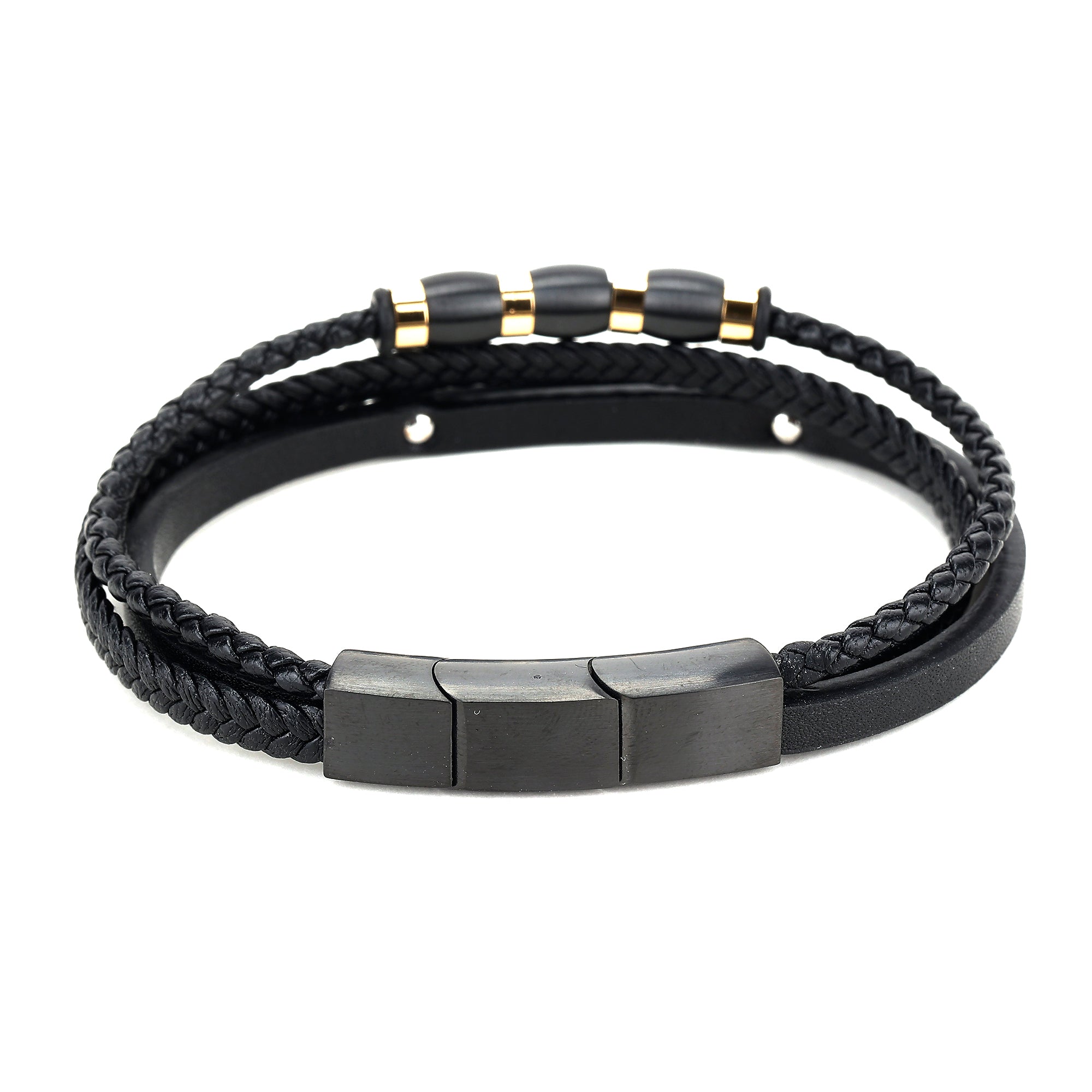 Daniel Klein Black Color Bracelet For Men