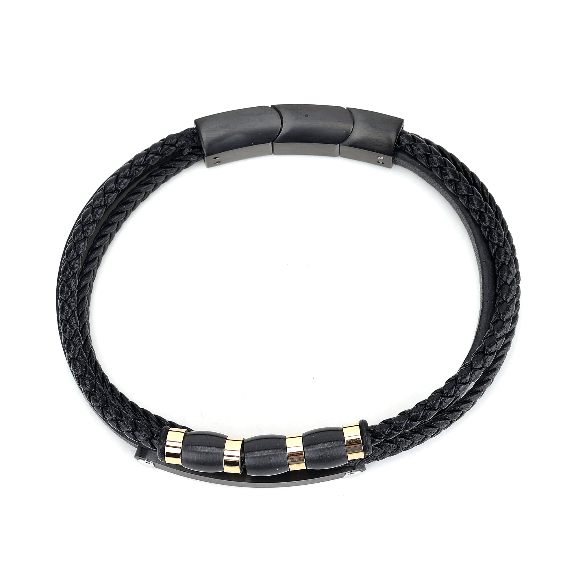 Daniel Klein Black Color Bracelet For Men