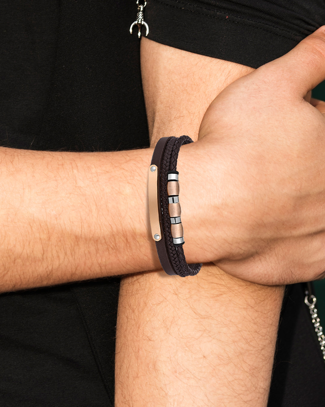 Daniel Klein Silver Color Bracelet For Men