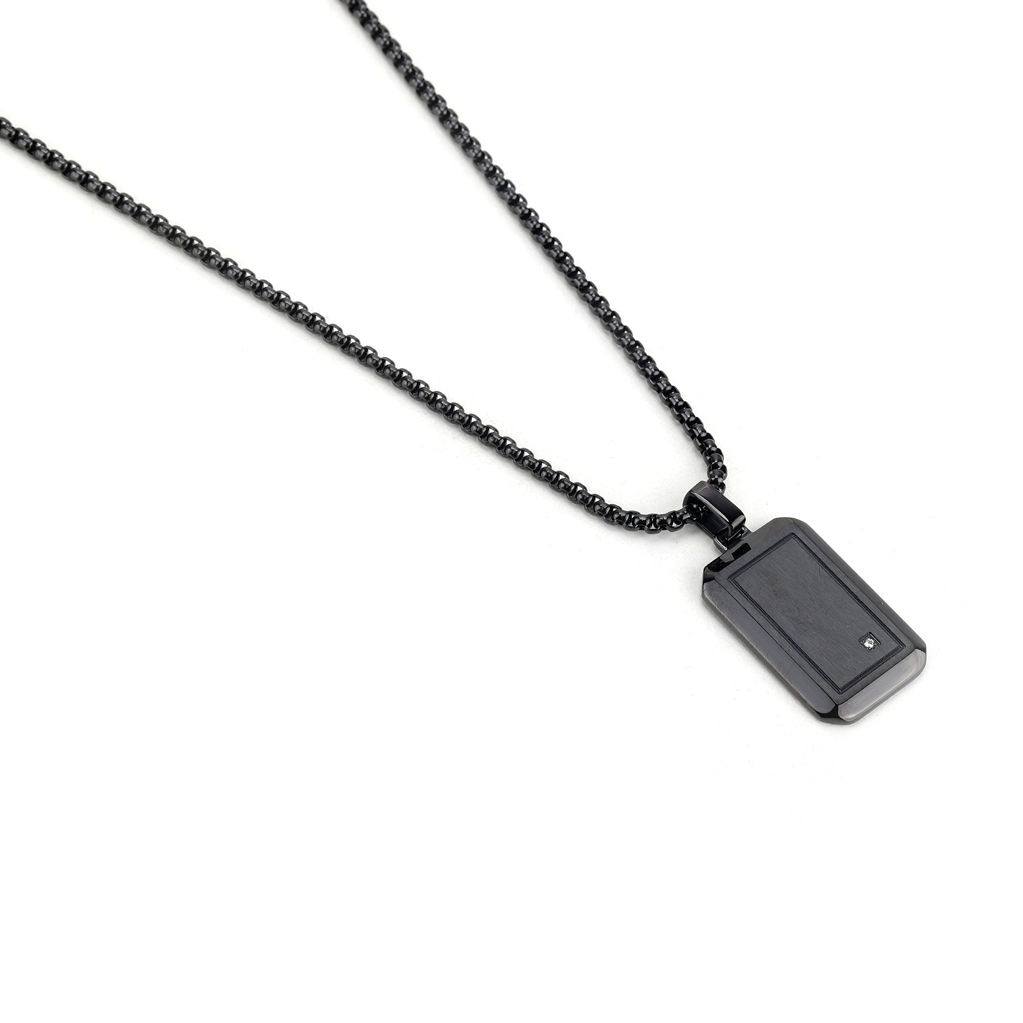 Daniel Klein Black Color Necklace For Men