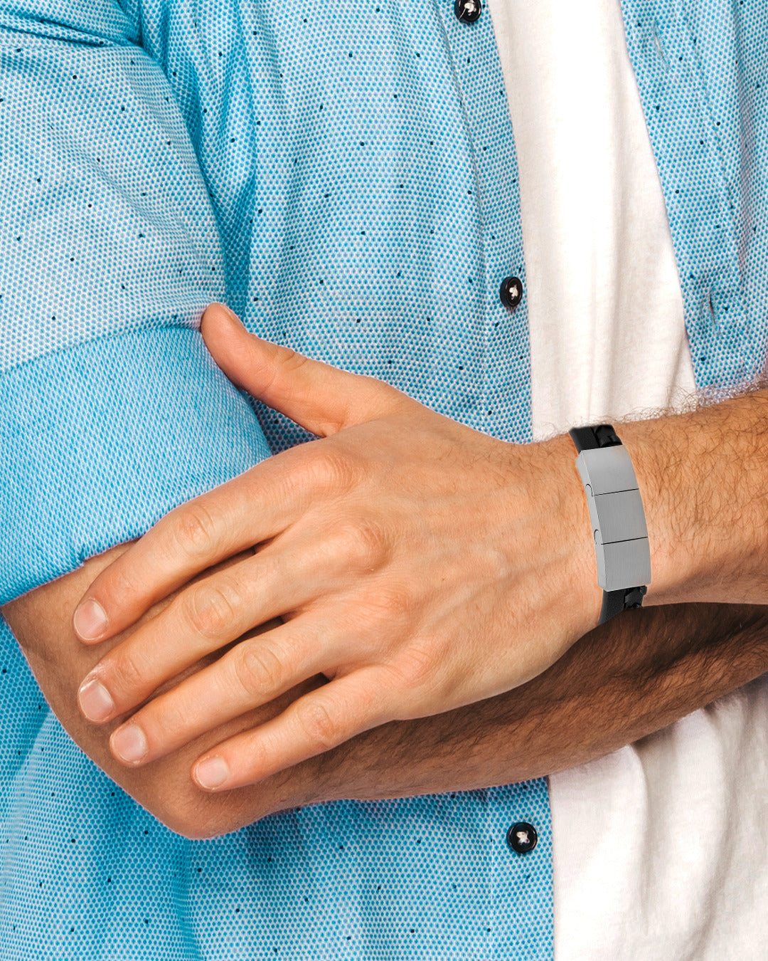 Daniel Klein Silver Color Bracelet For Men