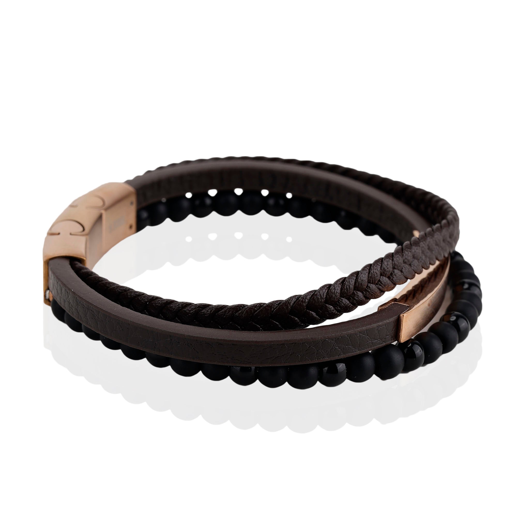 Daniel Klein Rose Gold Color Bracelet For Men