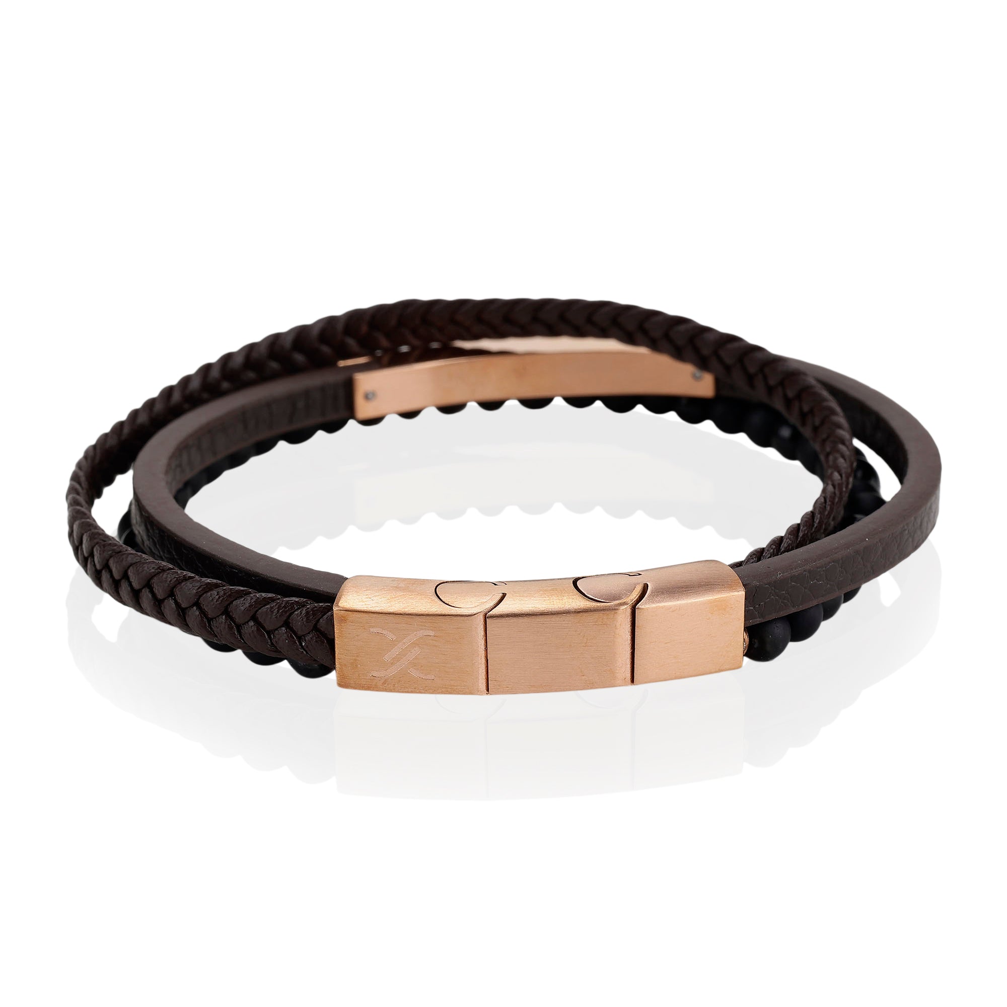 Daniel Klein Rose Gold Color Bracelet For Men