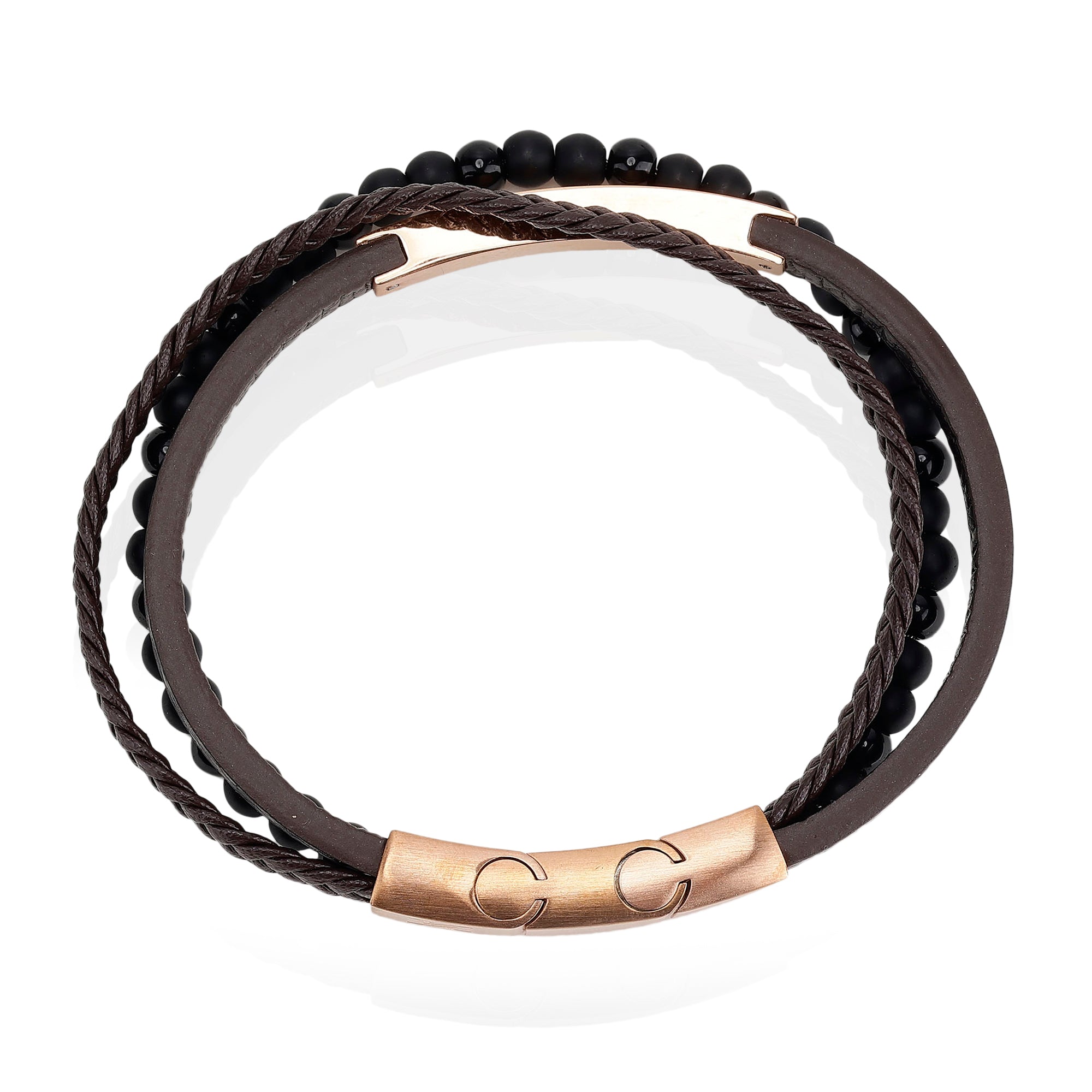 Daniel Klein Rose Gold Color Bracelet For Men