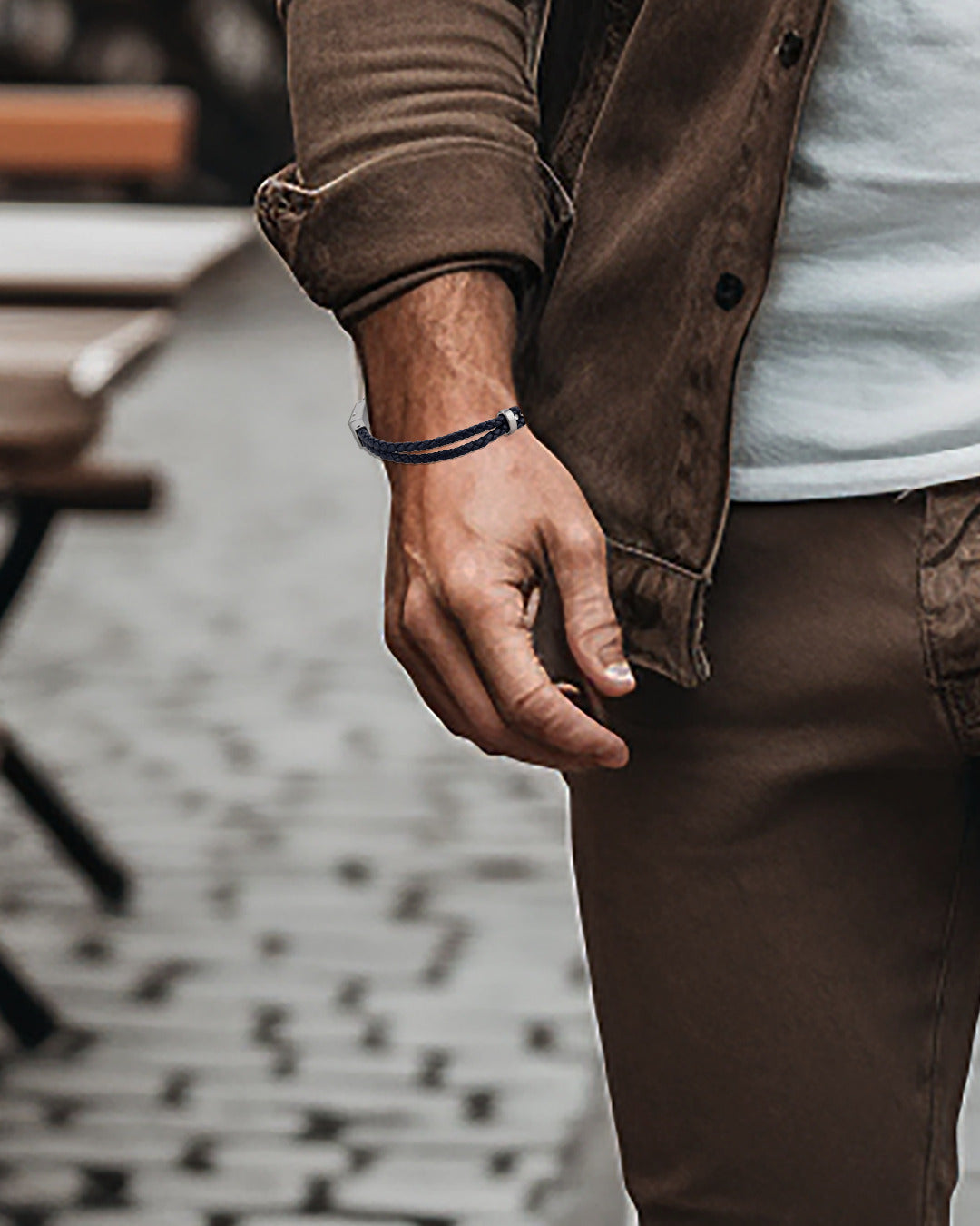 Daniel Klein Silver Color Bracelet For Men