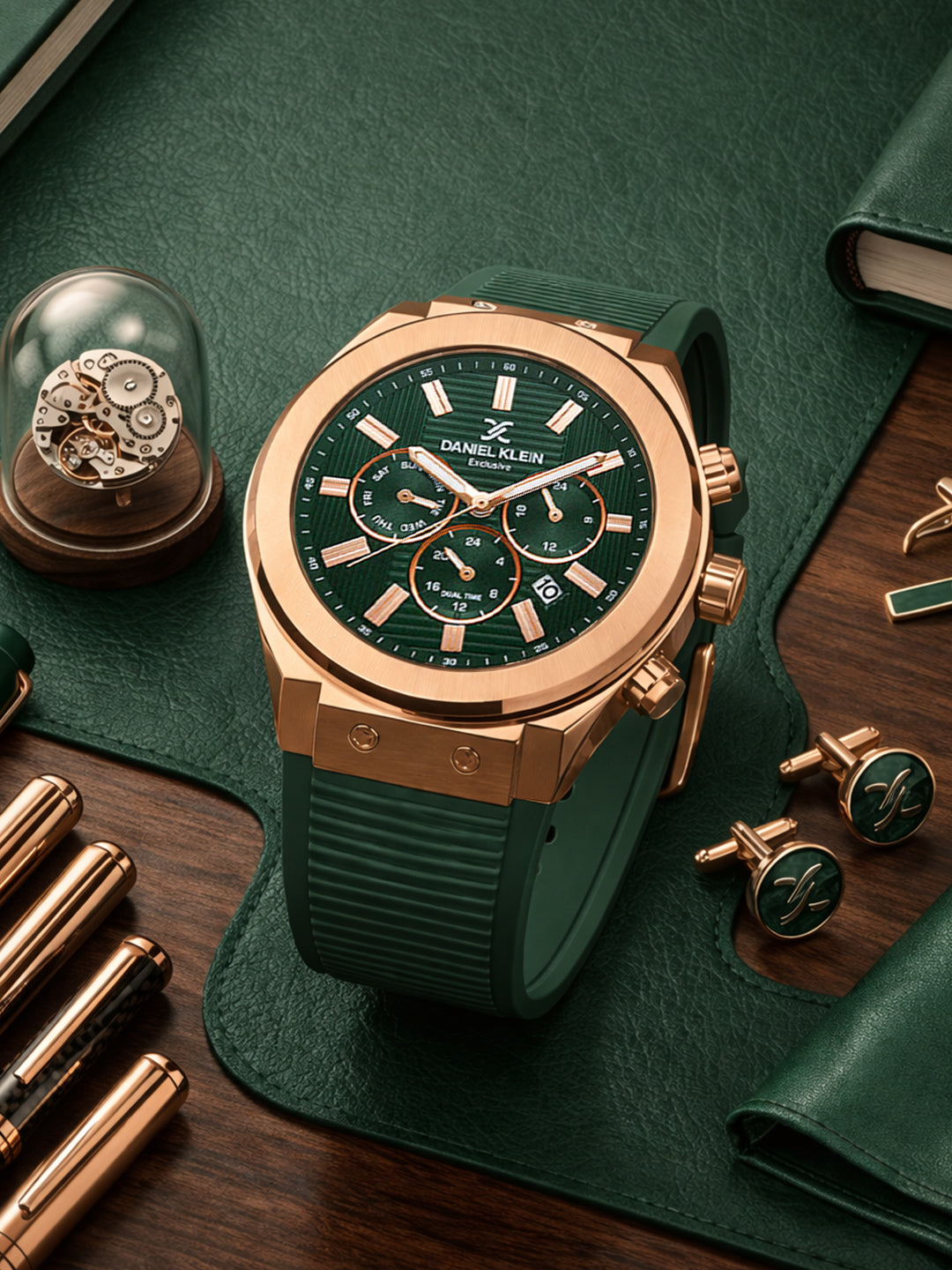 Daniel Klein Exclusive Men Green Watch