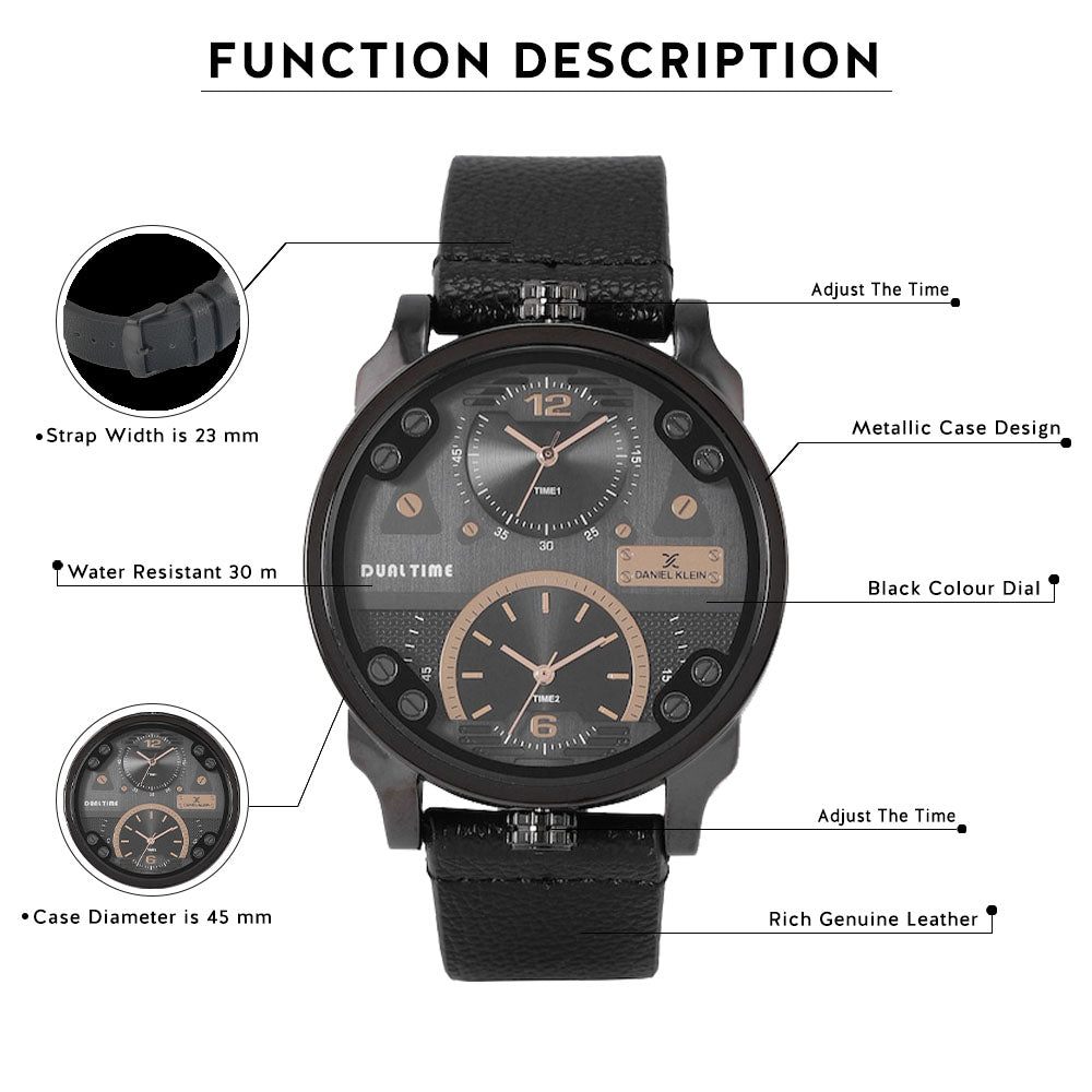 Daniel Klein Premium Men Black Dial Watch
