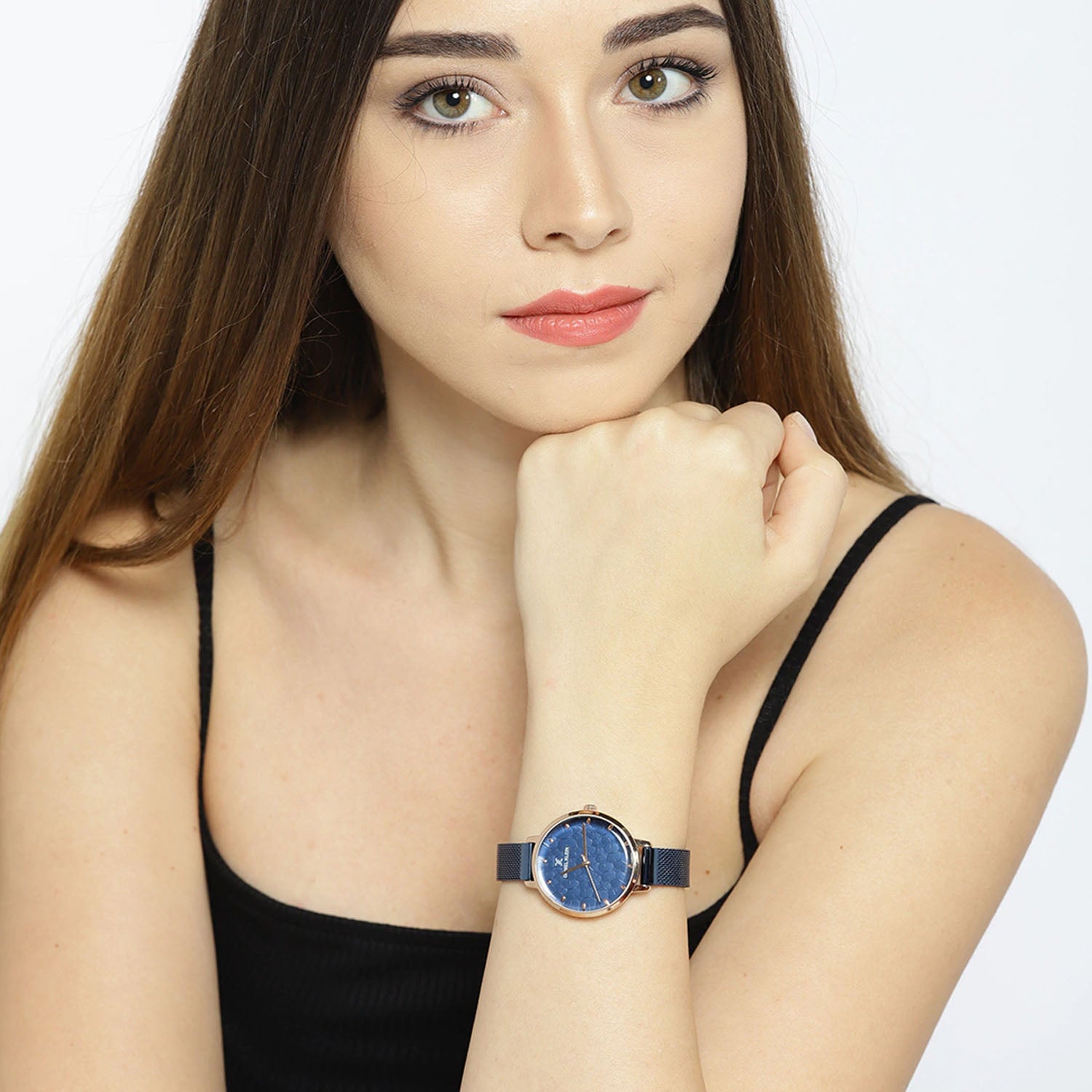 Daniel Klein Premium Women Blue Dial Watch