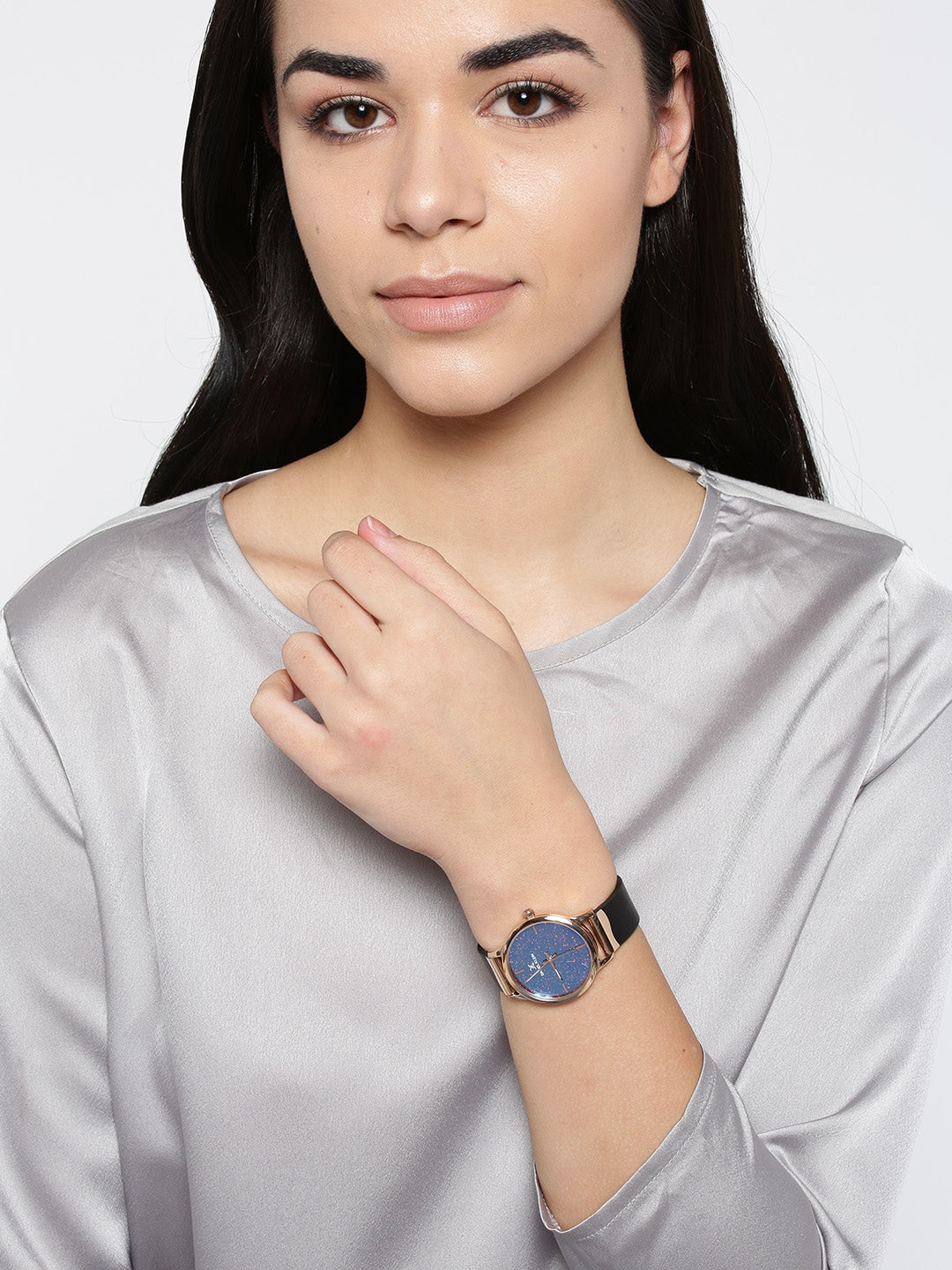 Daniel Klein Premium Women Gun Black Dial Watch