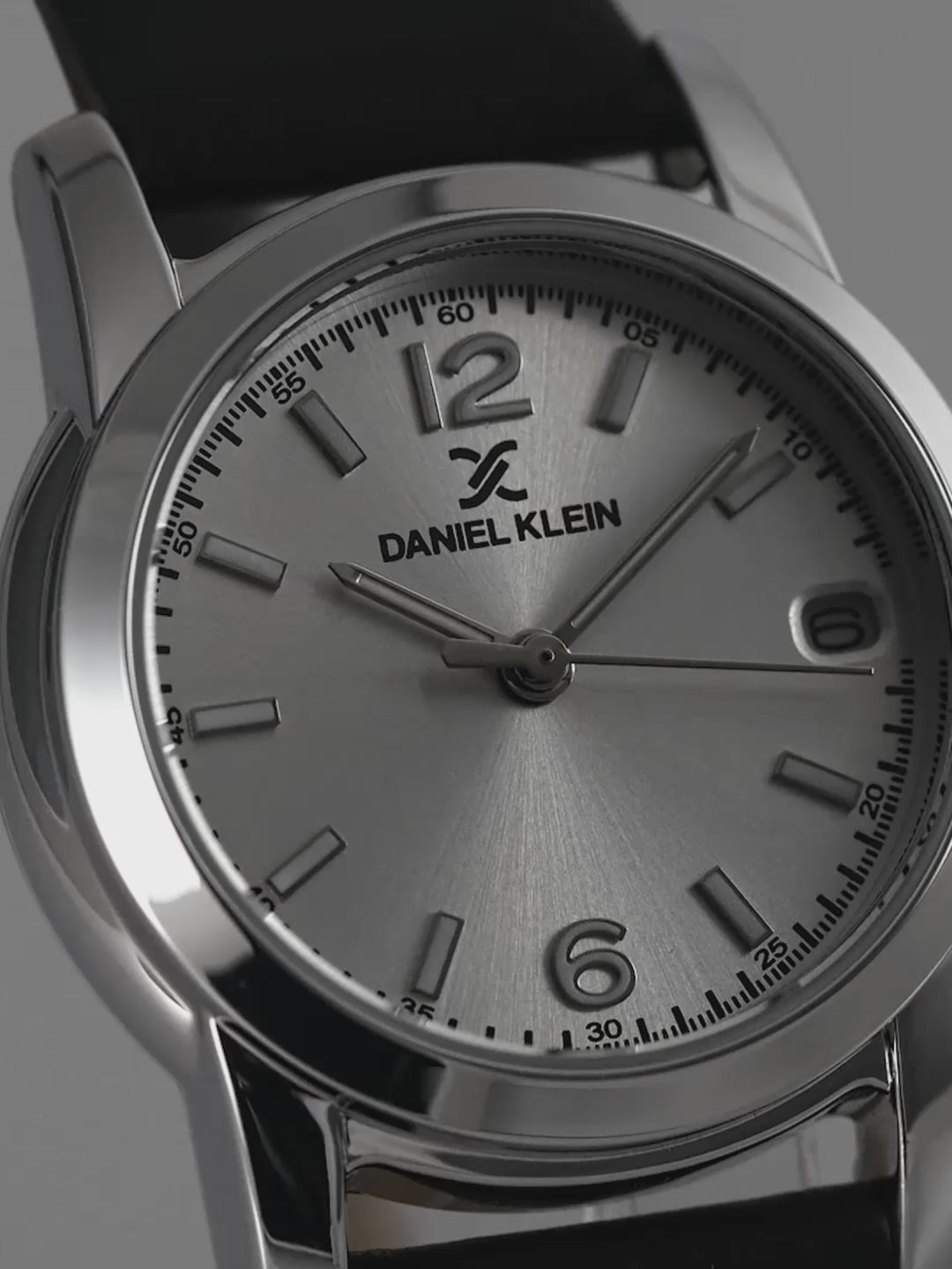 Silver Premium Women Watch with Leather Strap