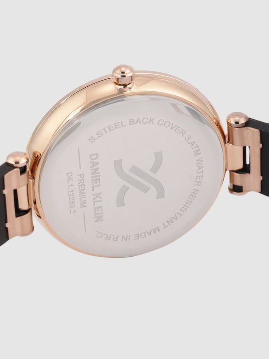 Daniel Klein Premium Women Gun Black Dial Watch