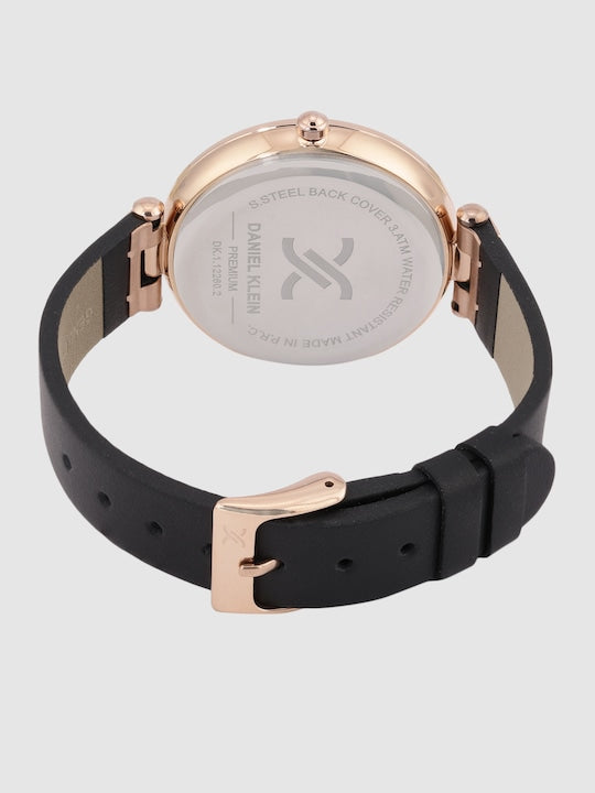 Daniel Klein Premium Women Gun Black Dial Watch