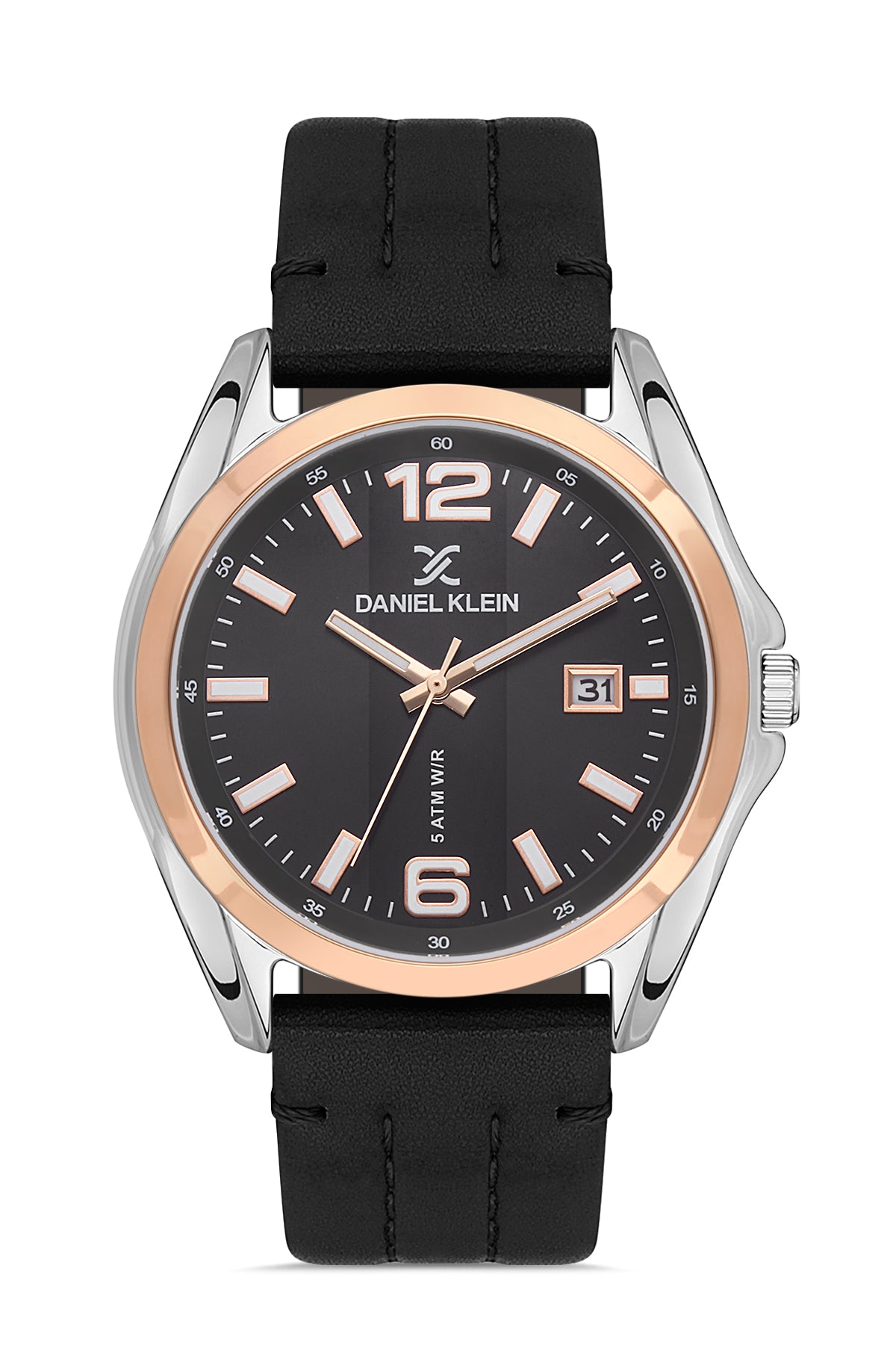 Daniel Klein Premium Men Gun Black - Matt Dial With Real Index Watch