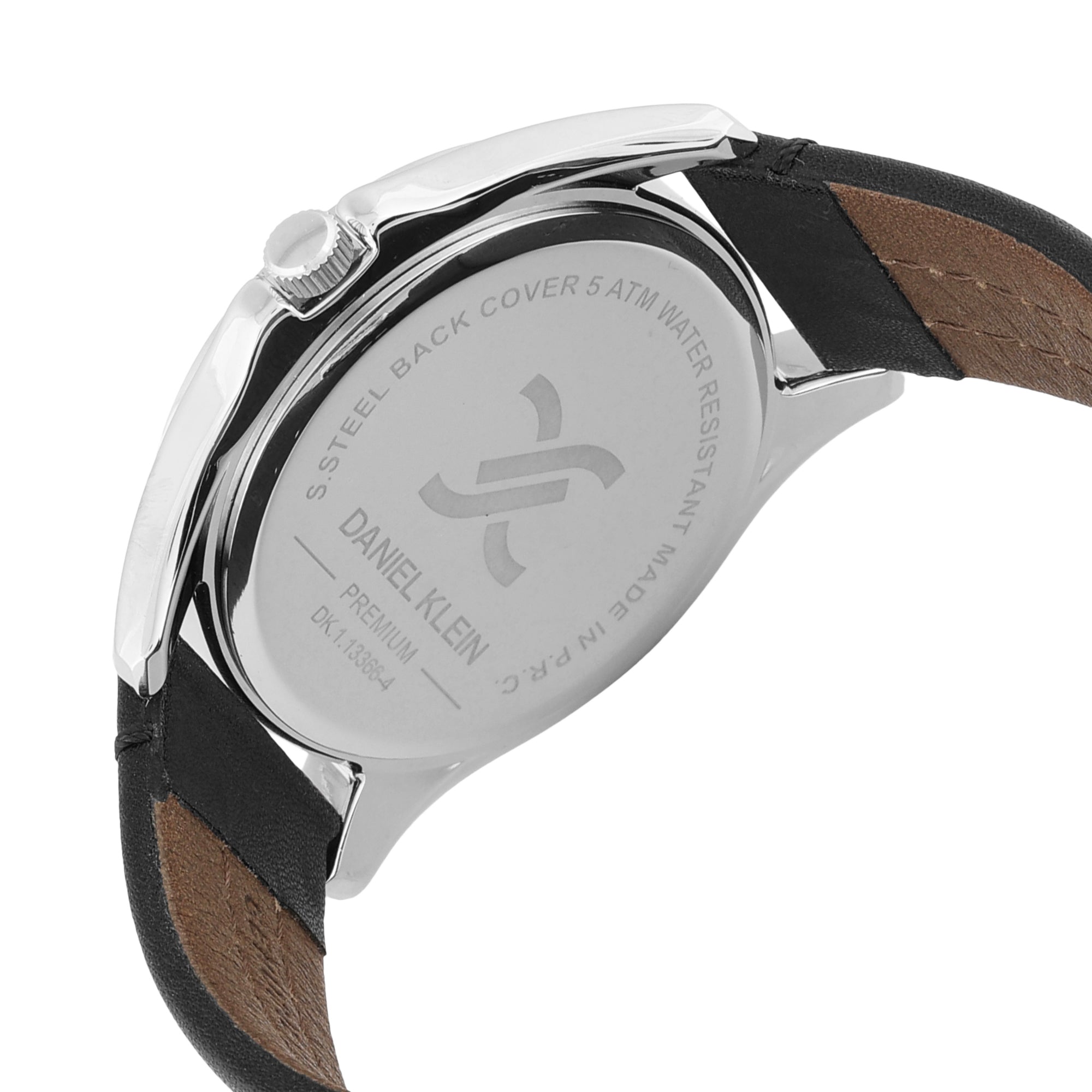 Daniel Klein Premium Men Gun Black - Matt Dial With Real Index Watch