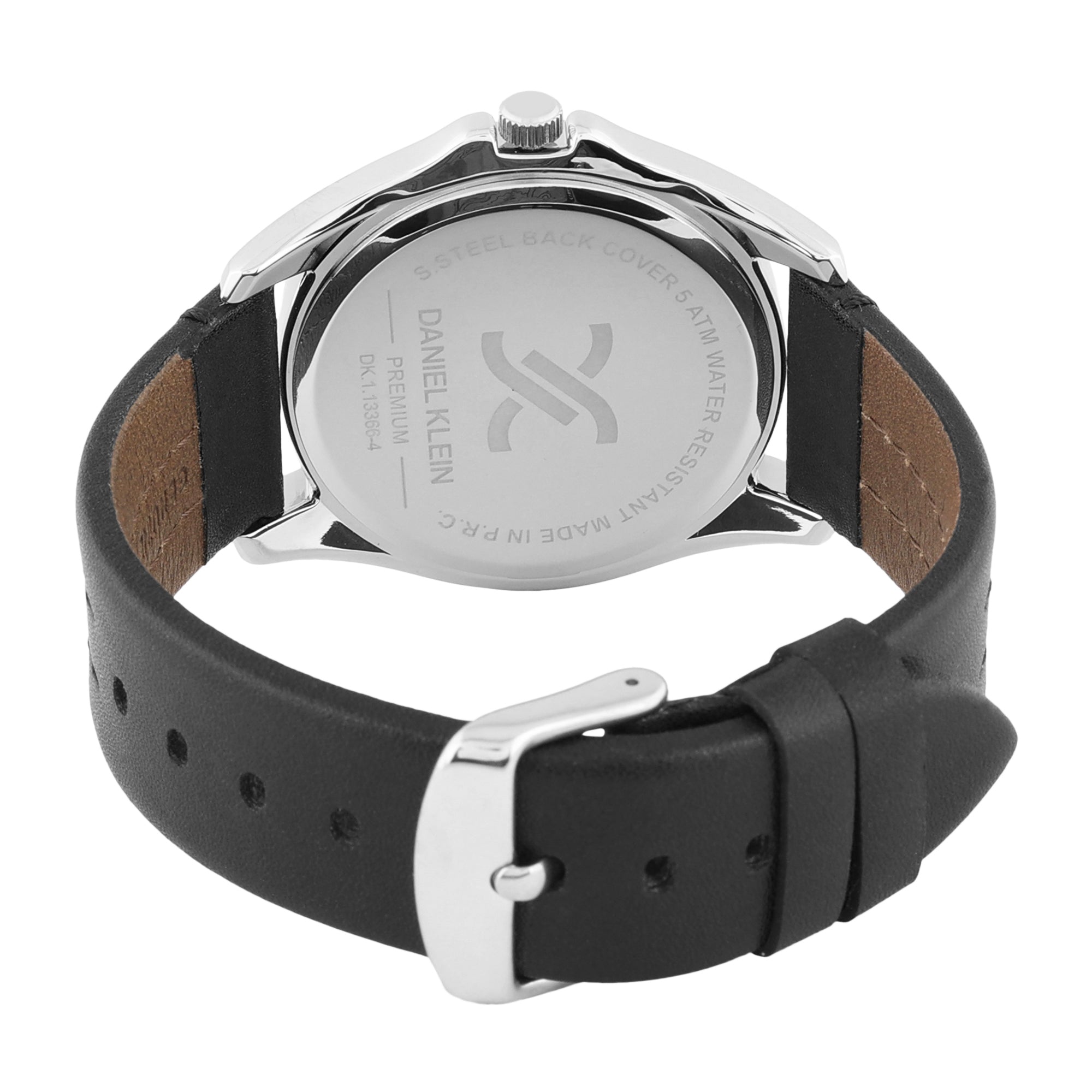 Daniel Klein Premium Men Gun Black - Matt Dial With Real Index Watch