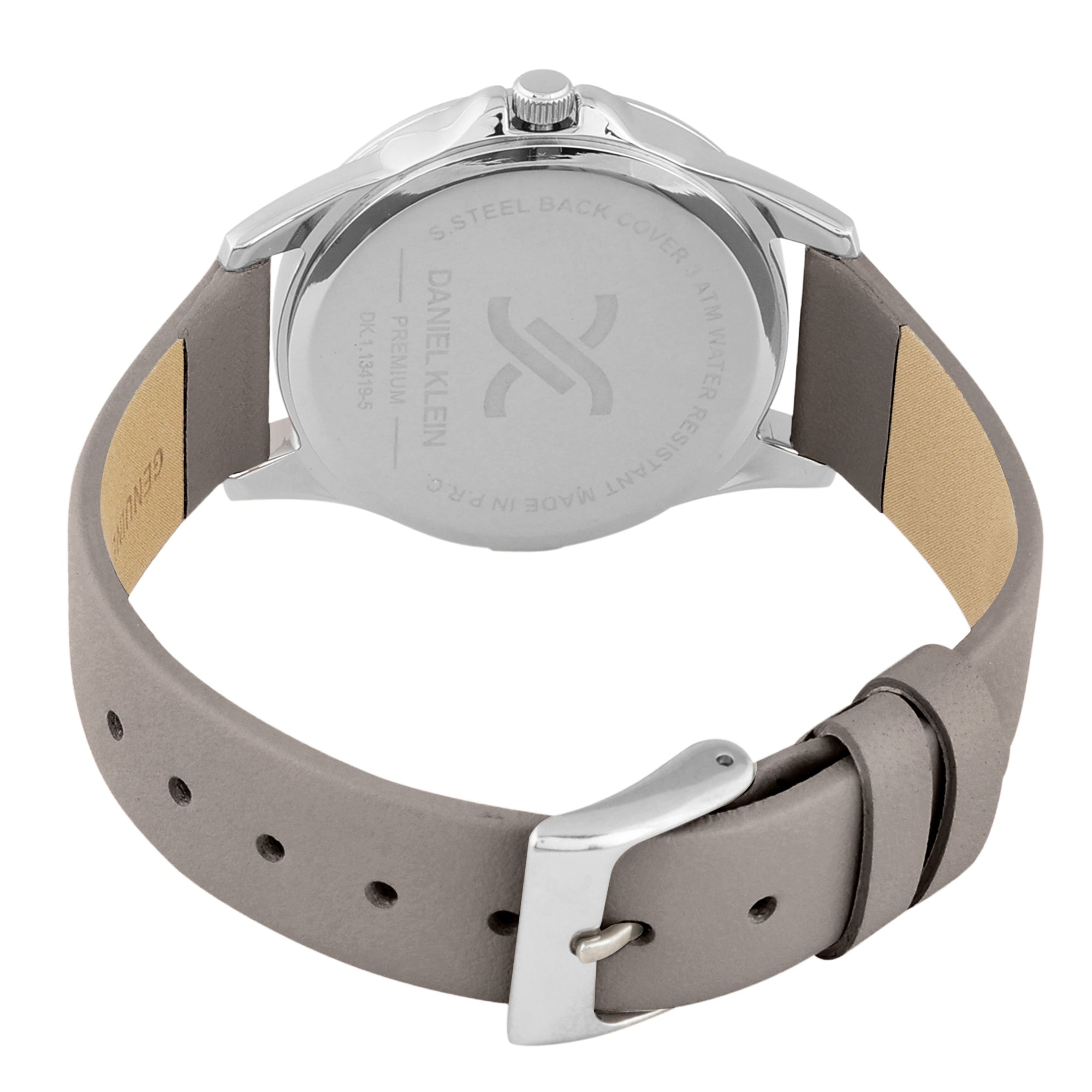 Daniel Klein Premium Women Grey - Sunray Brush Dial With Real Index Watch