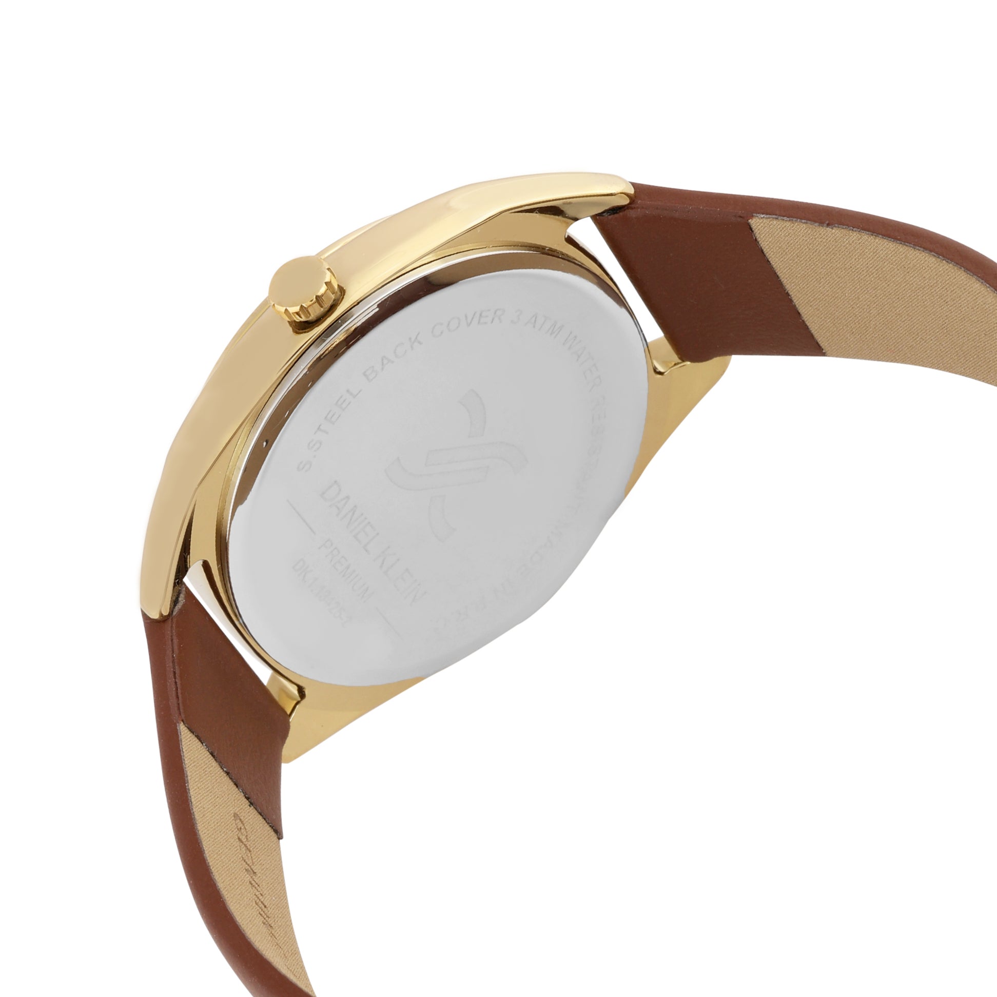 Daniel Klein Premium Women Silver - Sunray/Emboss Dial With Stone Watch