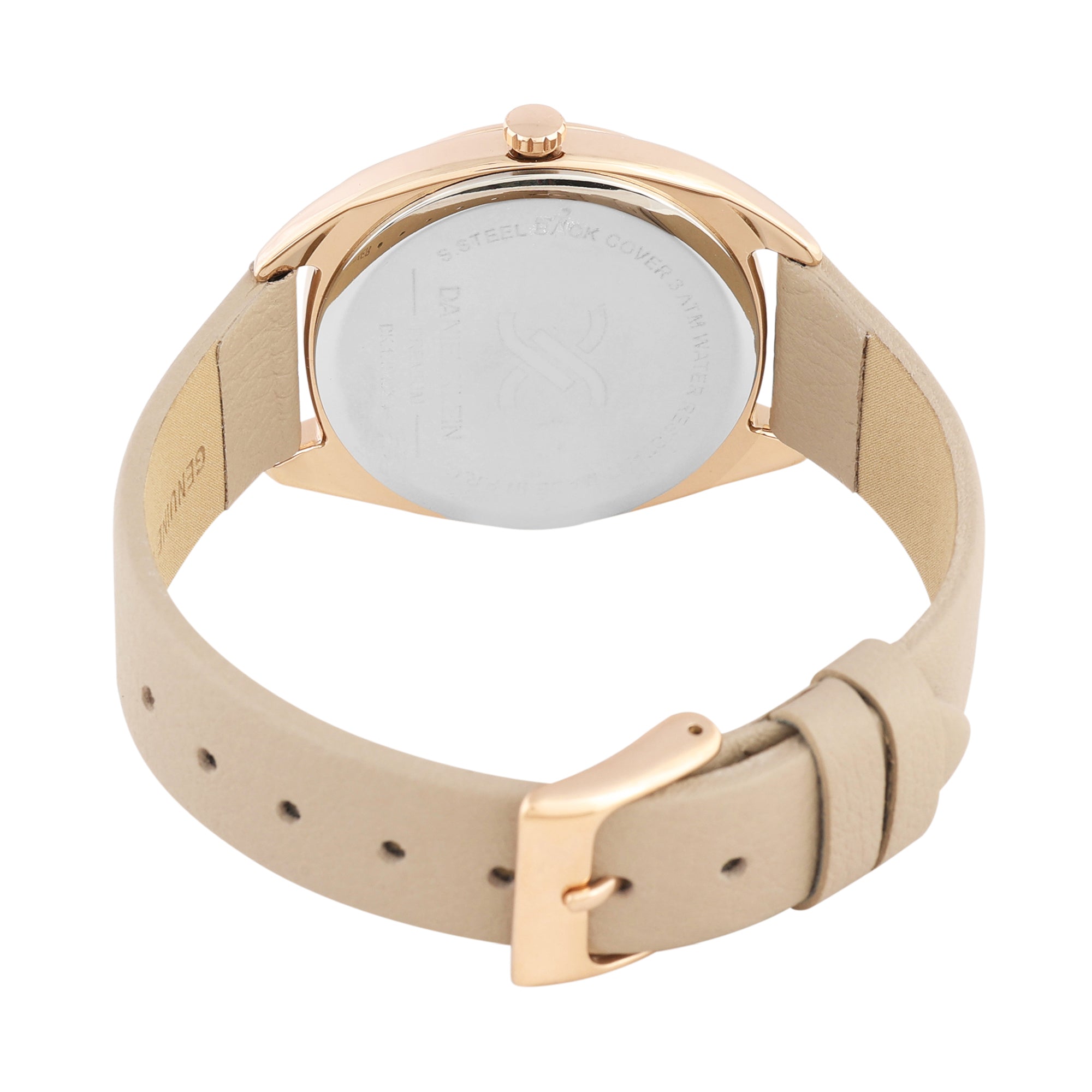 Daniel Klein Premium Women Grey - Sunray/Emboss Dial With Stone Watch